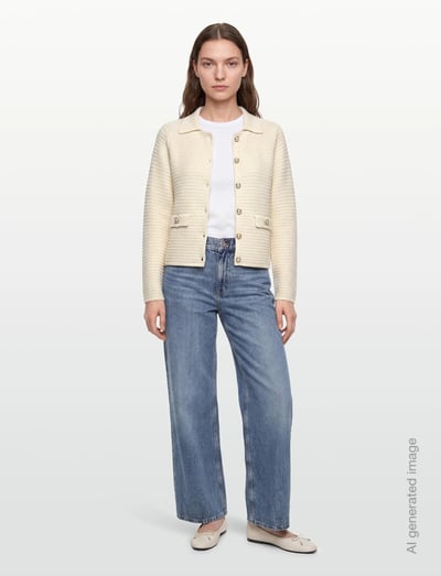 Emilie Ls Knit Jacket - Lette Jakker