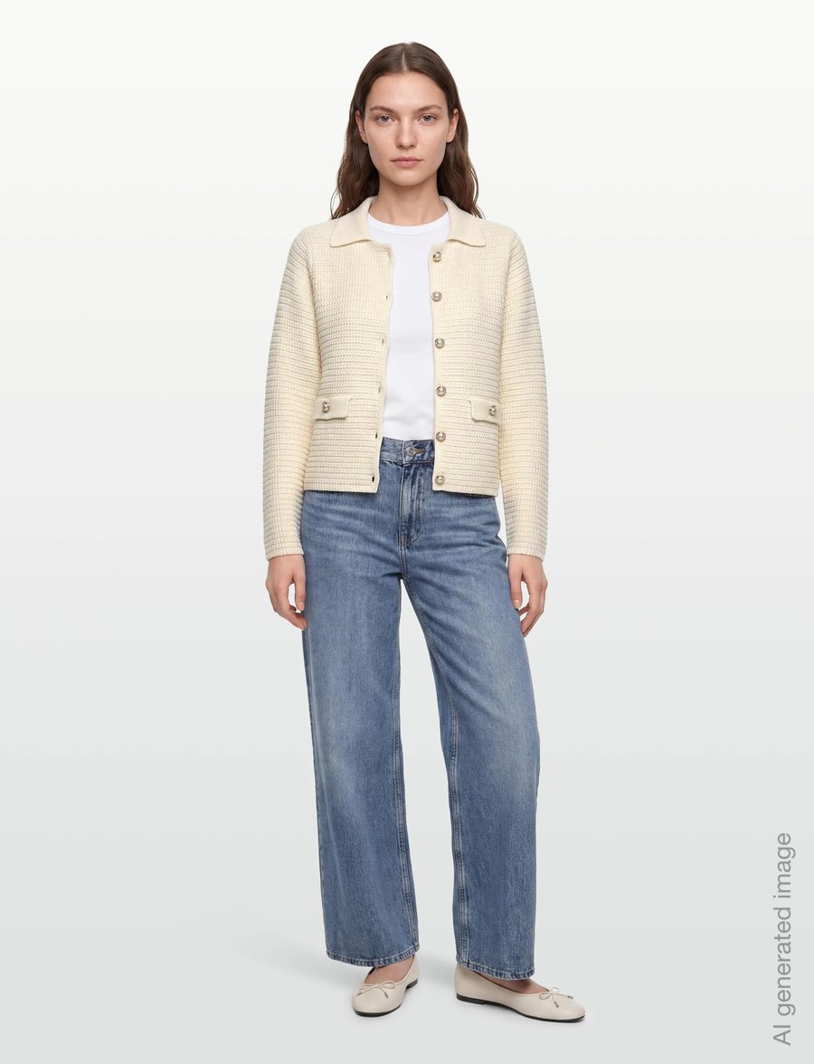Rosemunde - RWEmilie LS Knit Jacket - leichte jacken - turtledove - 0