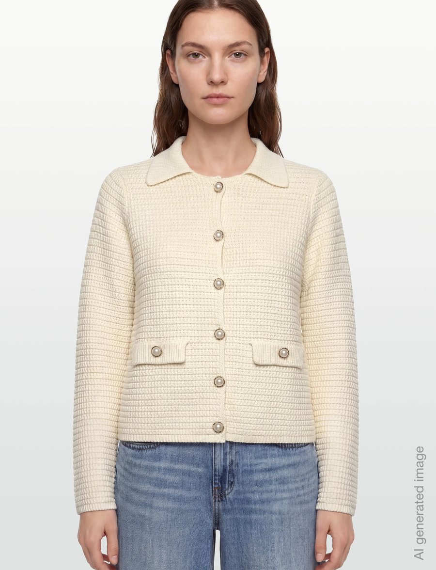 Rosemunde - RWEmilie LS Knit Jacket - leichte jacken - turtledove - 3