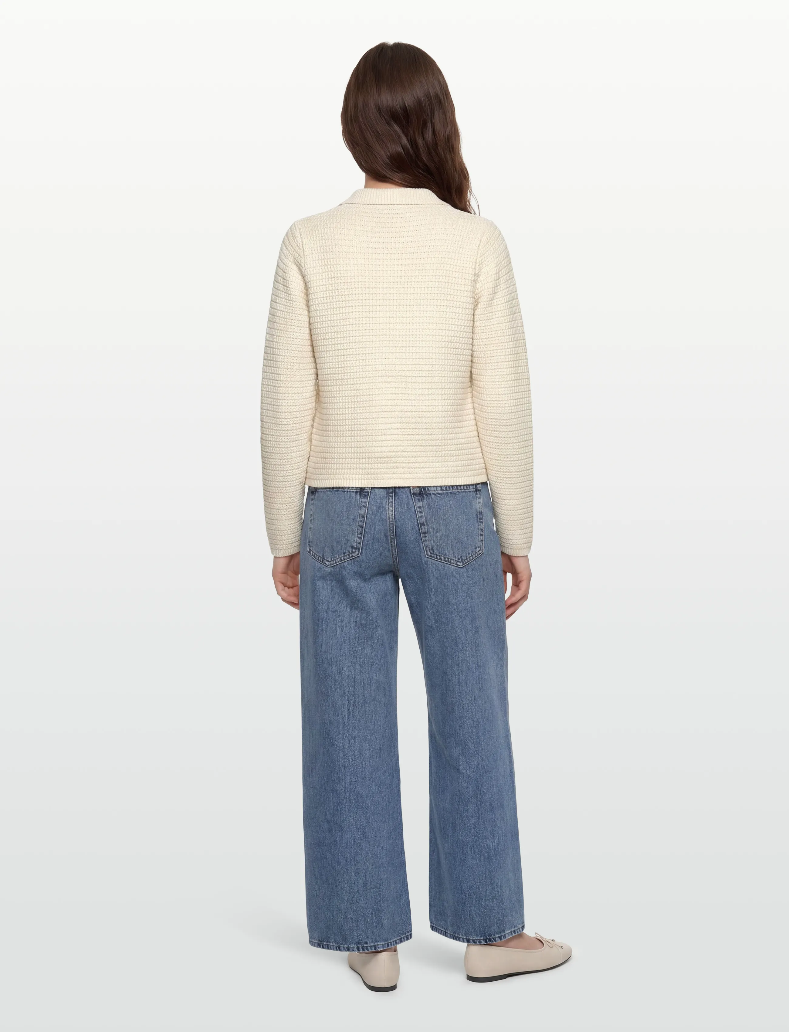 Rosemunde - RWEmilie LS Knit Jacket - spring jackets - turtledove - 4
