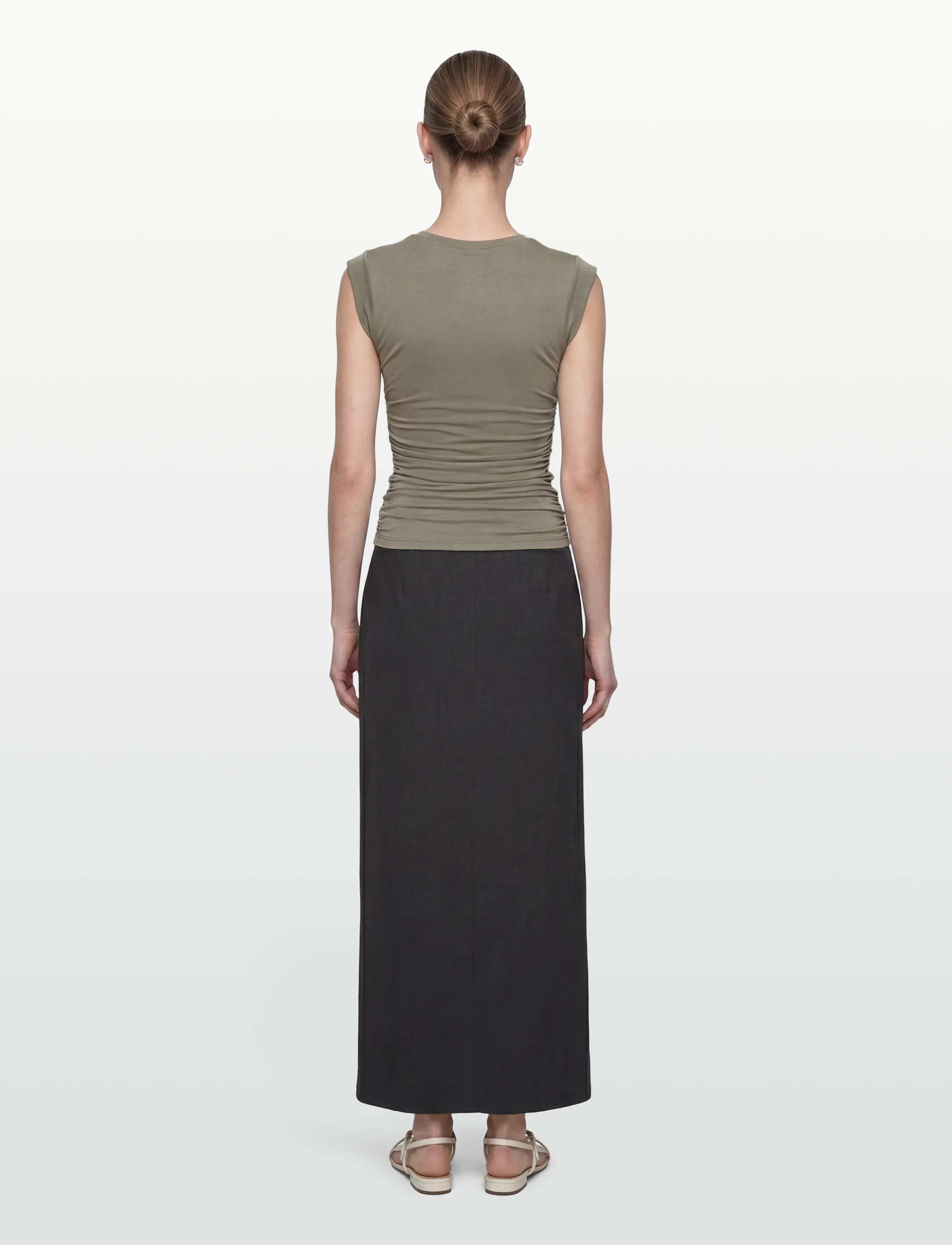 Rosemunde - RWBiarritz SL Top - linnen - dried sage - 4