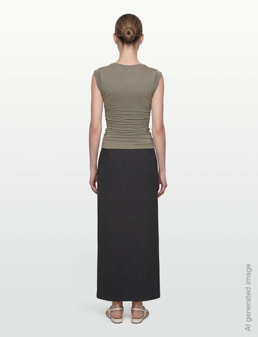 Rosemunde - RWBiarritz SL Top - varrukateta topid - dried sage - 4