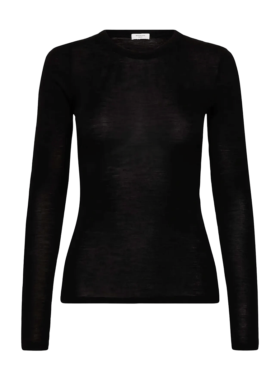 Rosemunde - RWSara Cashmere Blend LS T-shirt - black - 0