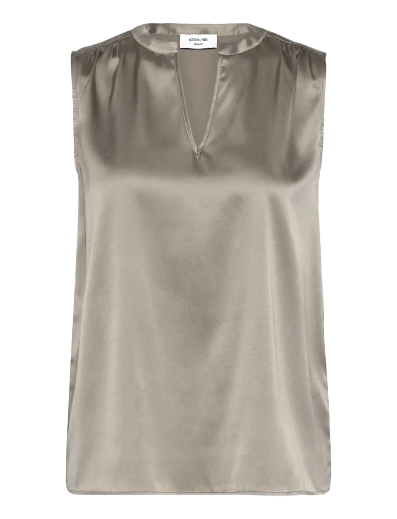 Rosemunde RWJade Silk SL Top - Bluser - DRIED SAGE / khaki/green