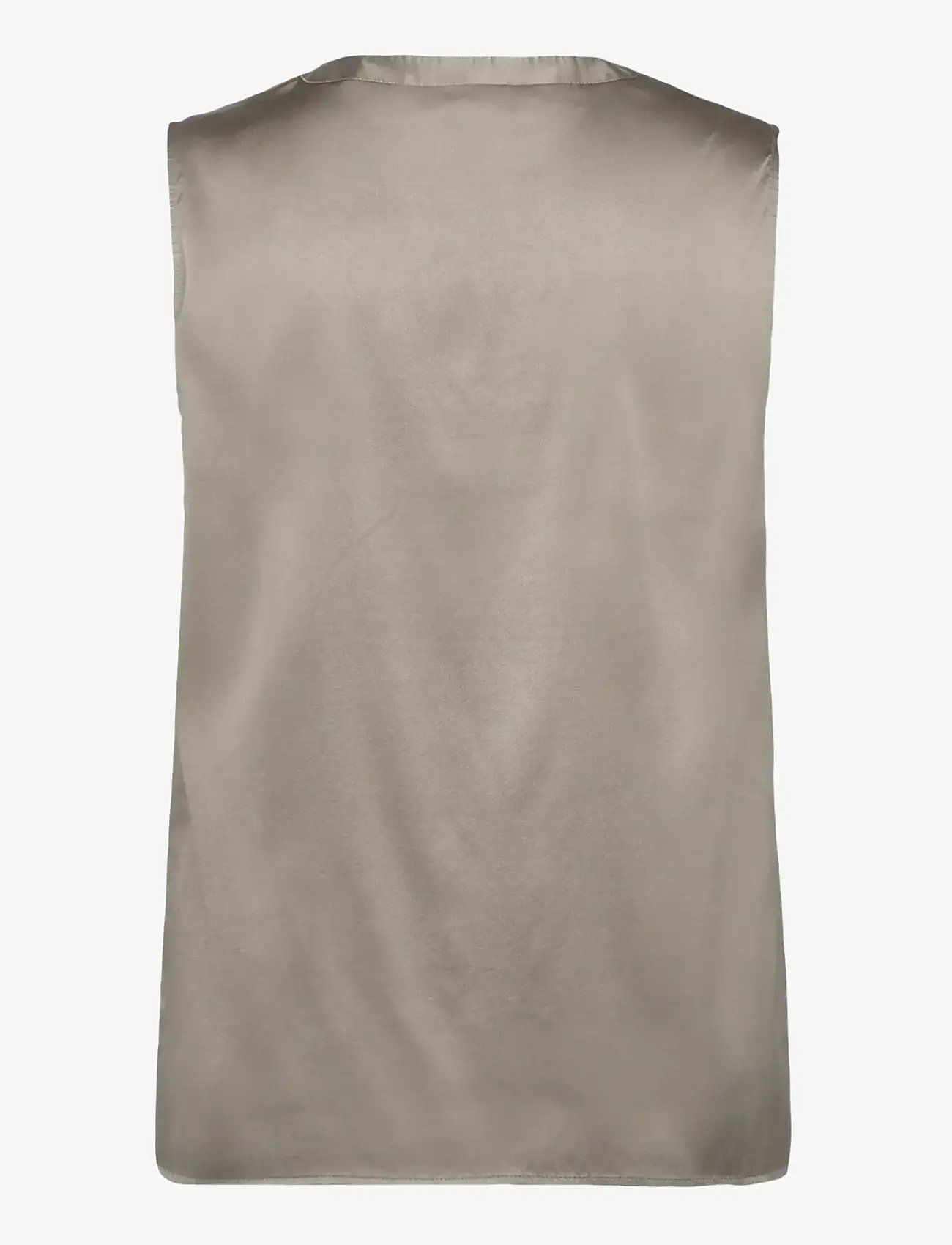 Rosemunde - RWJade Silk SL Top - Ærmeløse bluser - dried sage - 2