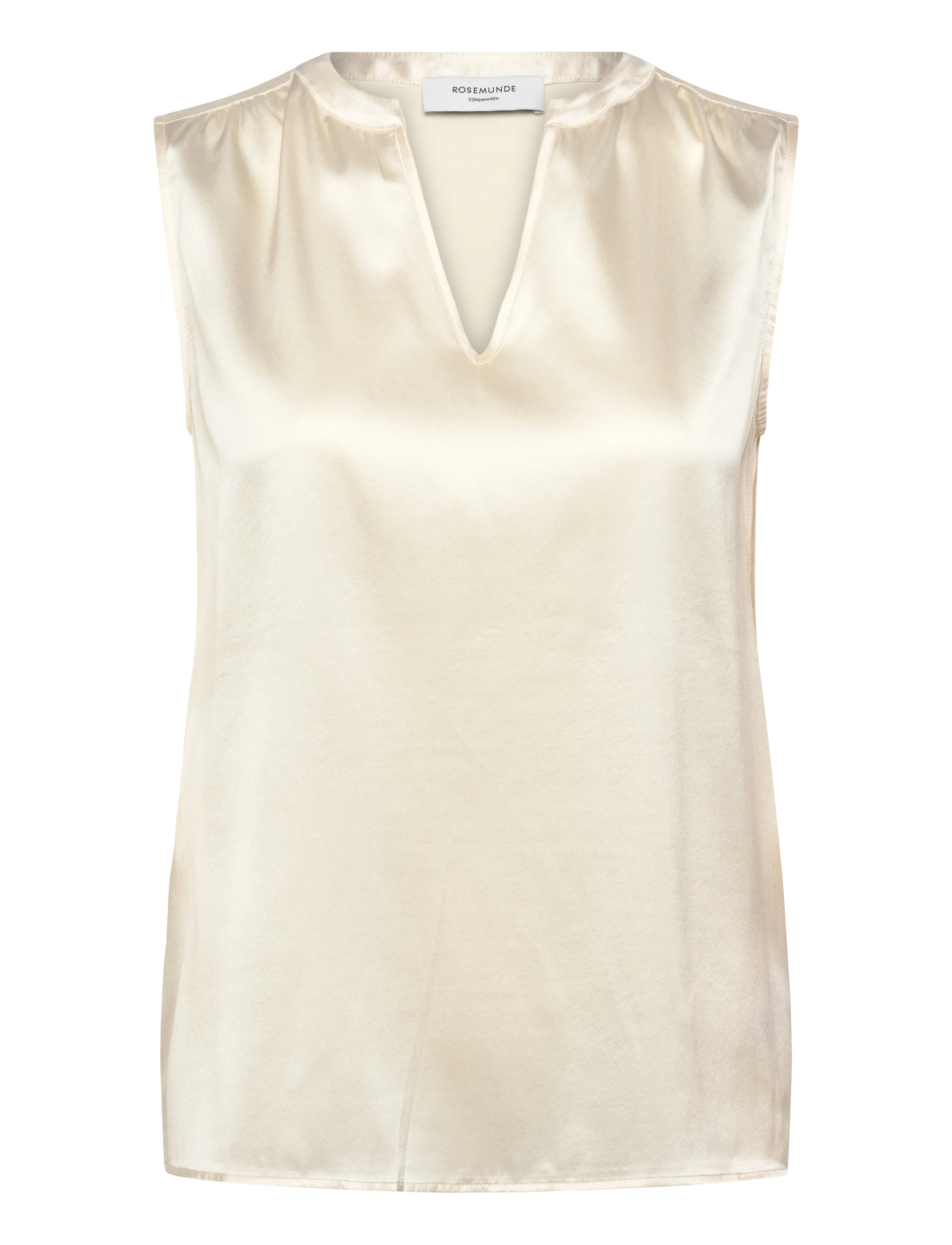 Rosemunde RWJade Silk SL Top - Ærmeløse bluser - IVORY / cream