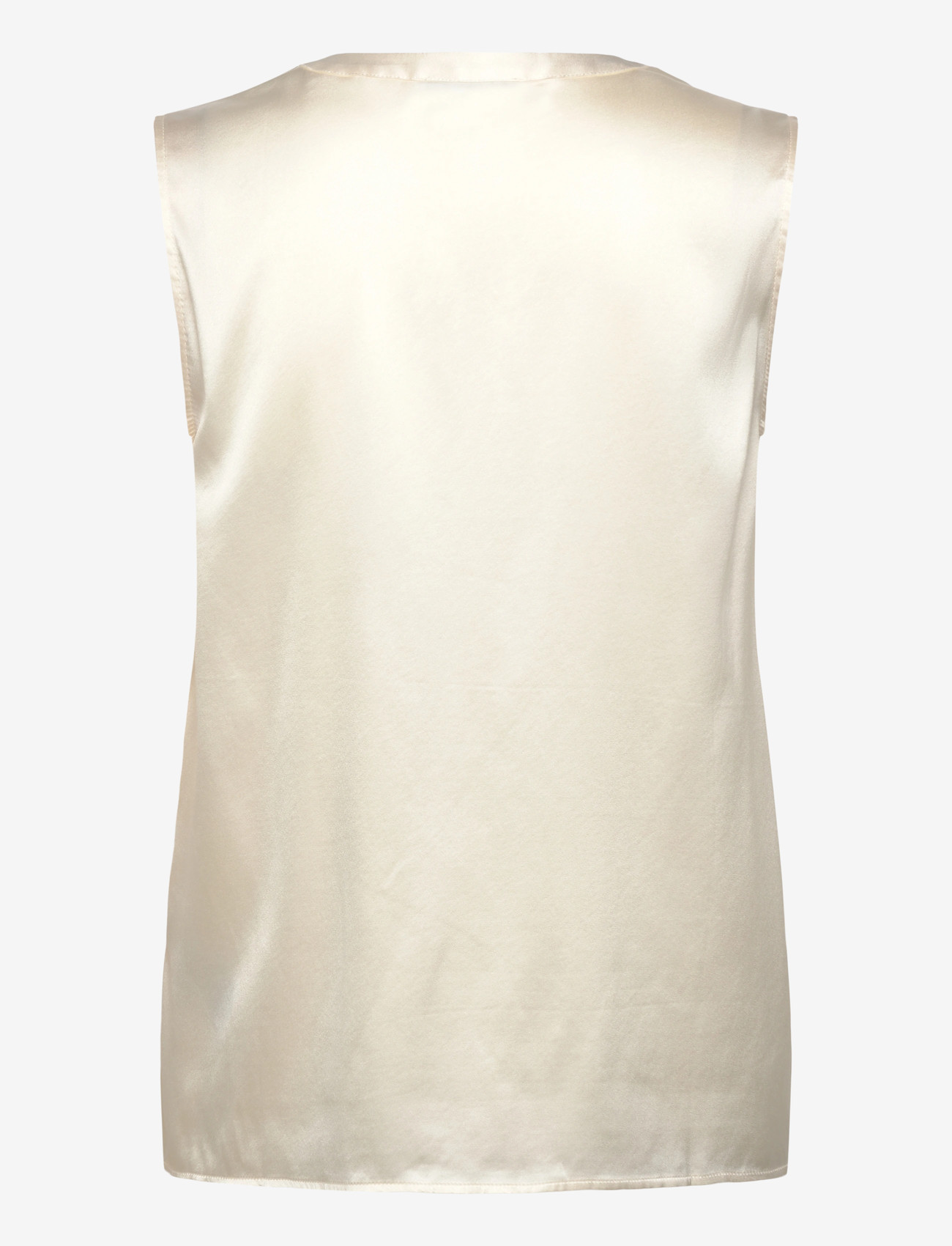 Rosemunde - RWJade Silk SL Top - sleeveless blouses - ivory - 1