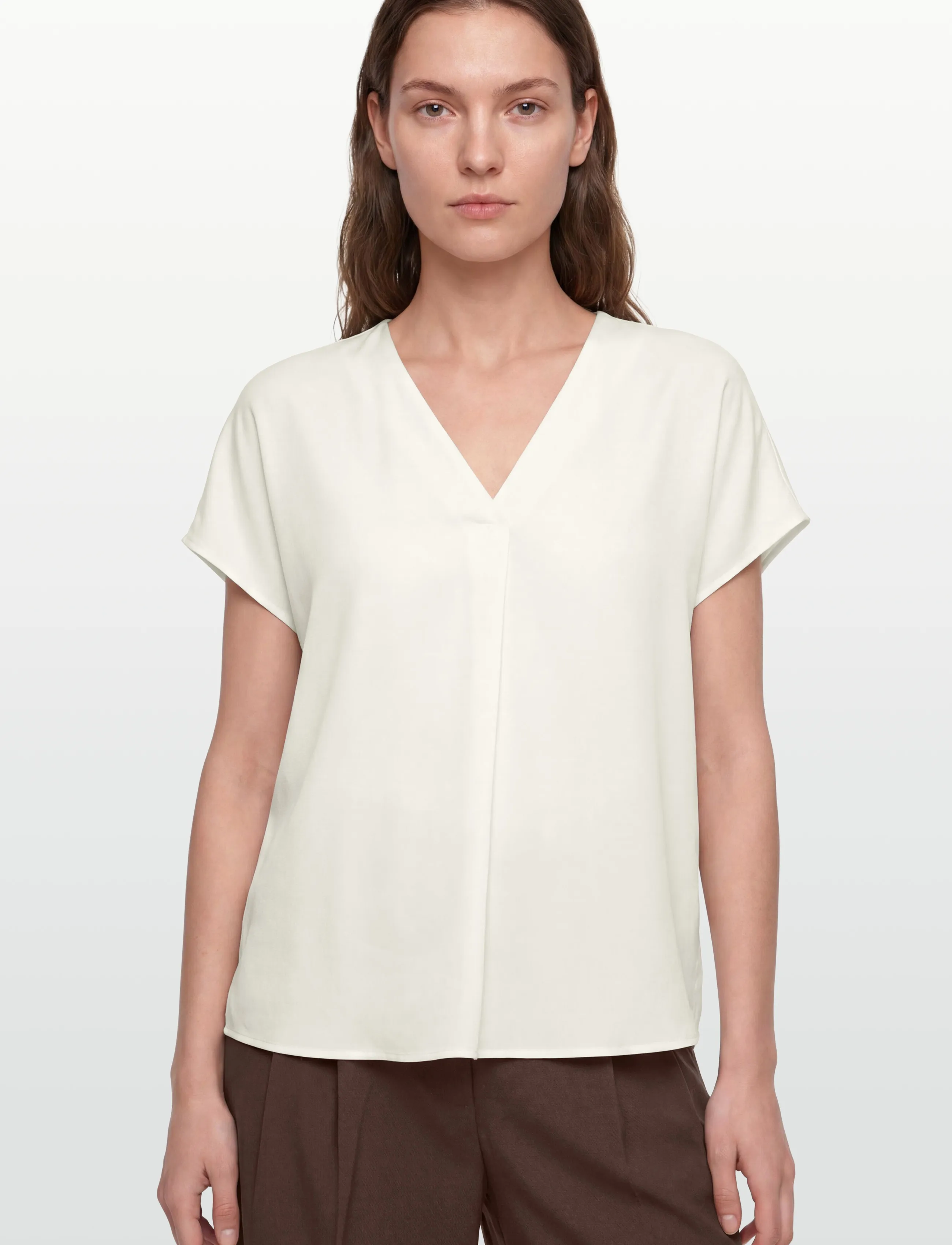 Rosemunde - RWRaya SL Blouse - lühikeste varrukatega pluusid - cloud dancer - 3