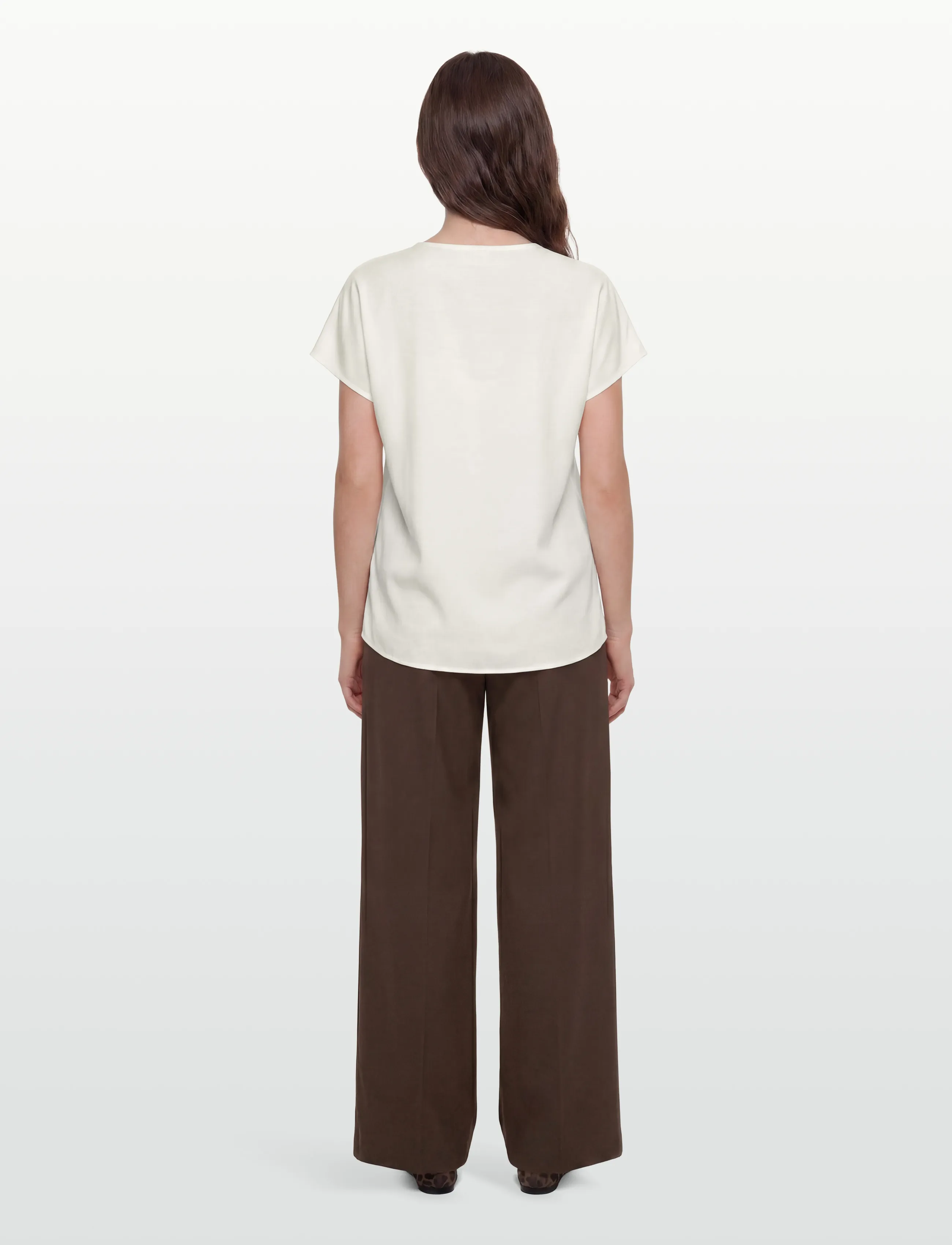 Rosemunde - RWRaya SL Blouse - lühikeste varrukatega pluusid - cloud dancer - 4