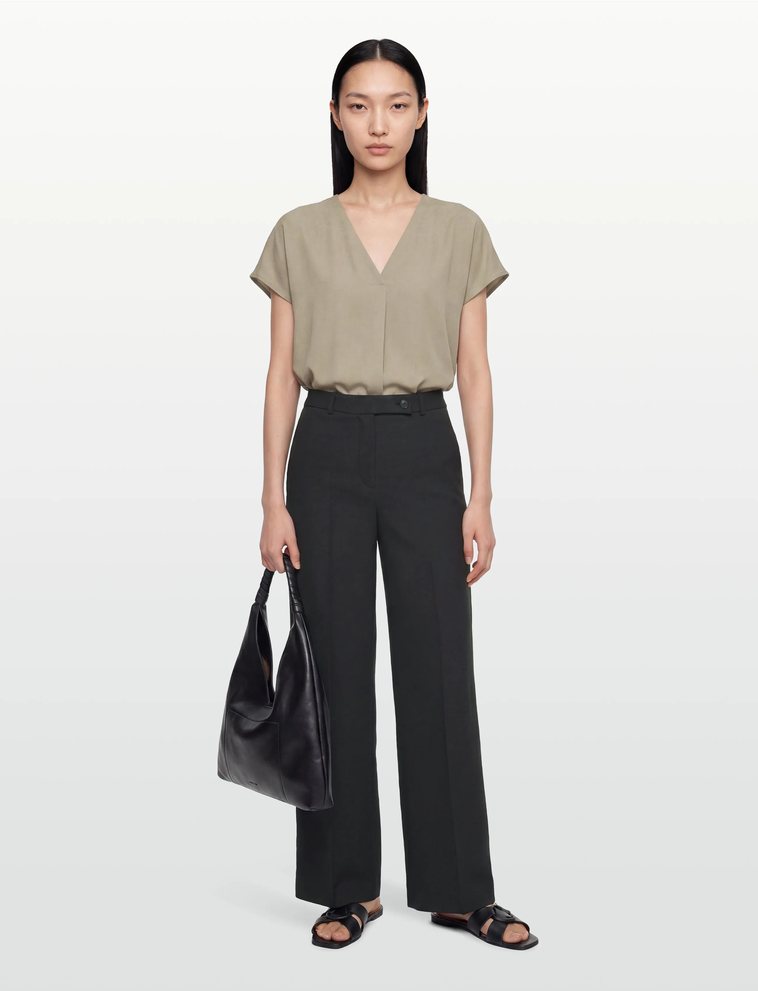 Rosemunde RWRaya SL Blouse - Blusen - DRIED SAGE / khaki/green