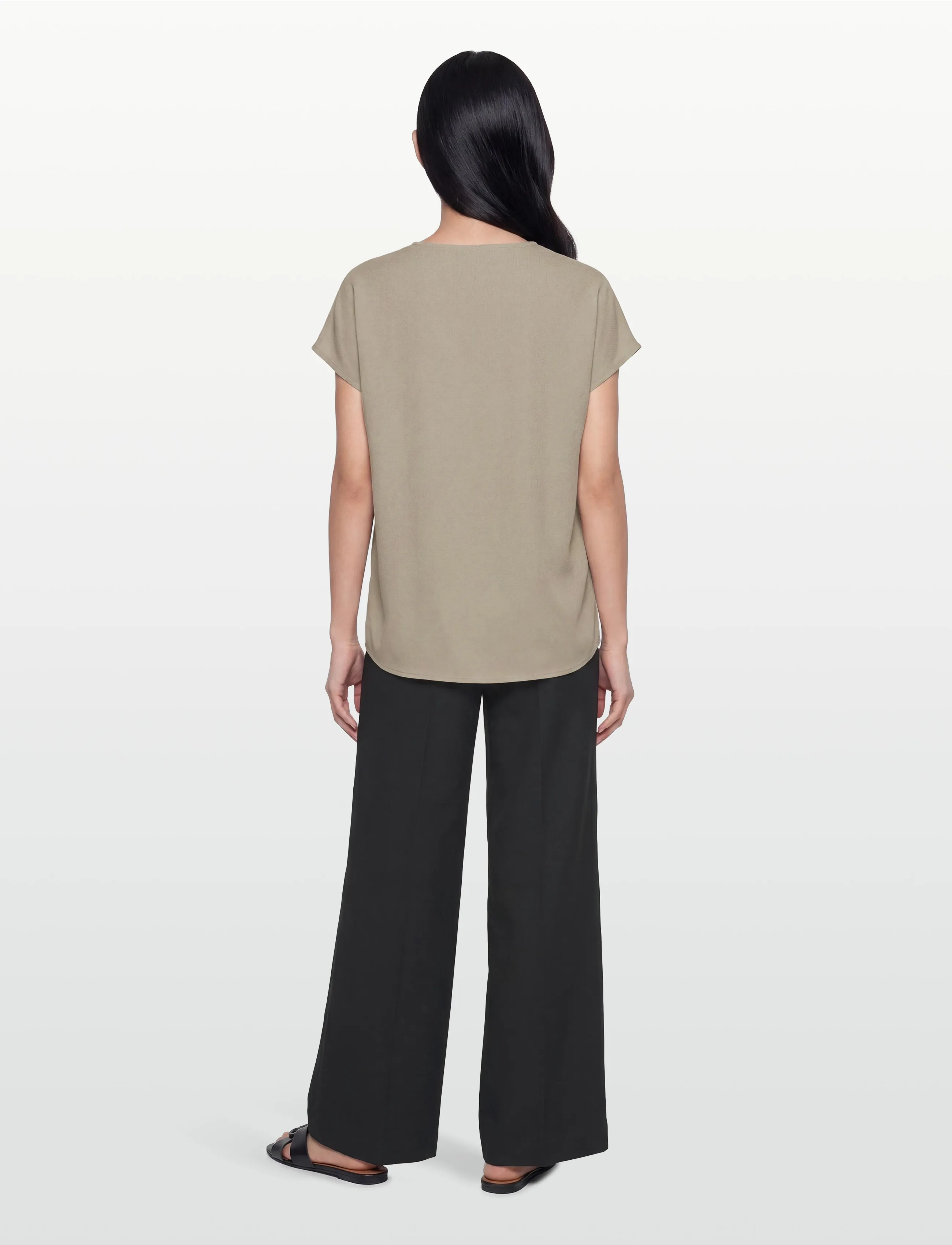 Rosemunde - RWRaya SL Blouse - kurzärmelige blusen - dried sage - 4