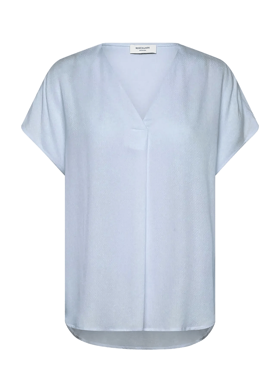 Rosemunde - RWRaya SL Blouse - kurzärmelige blusen - nantucket blue - 0