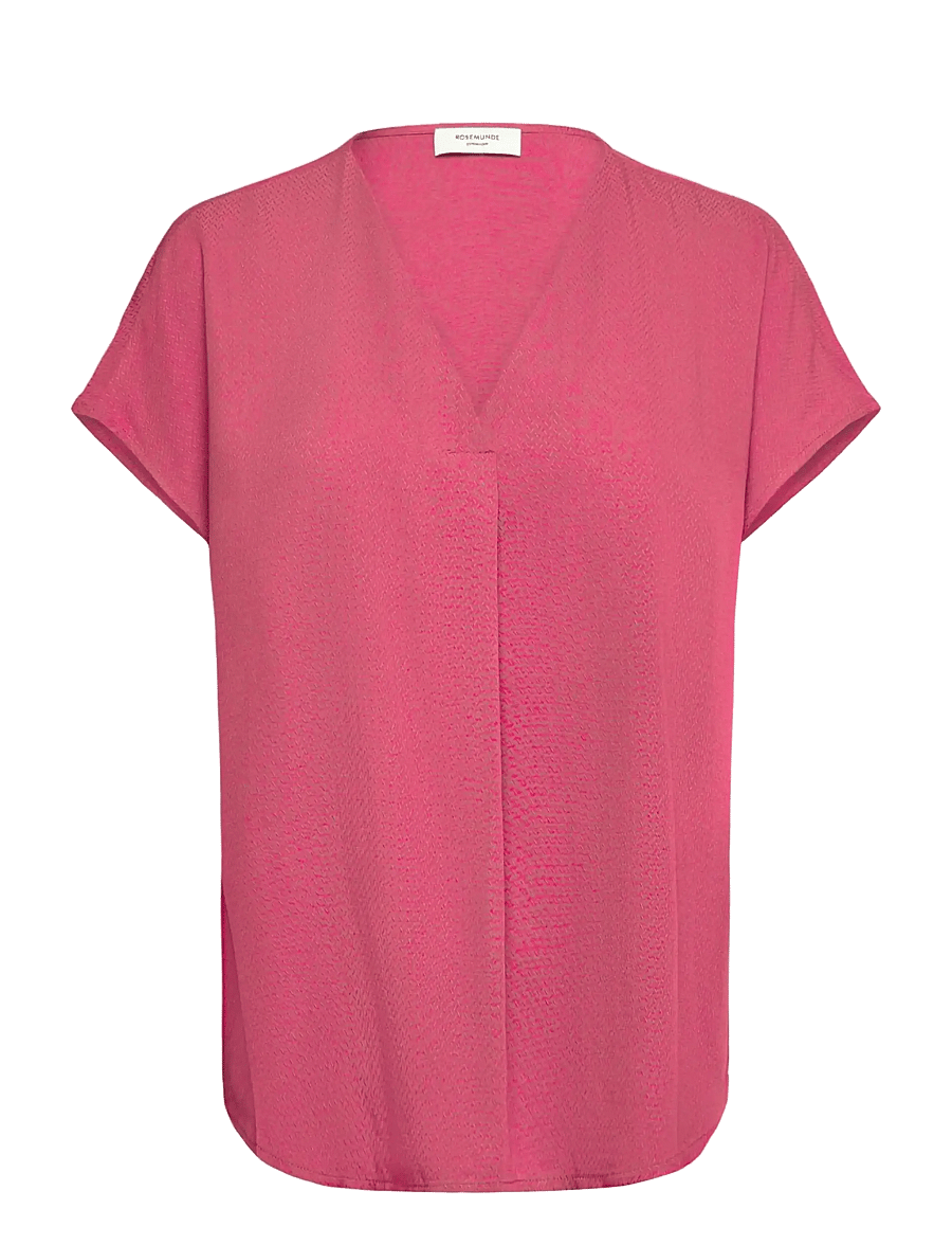 Rosemunde - RWRaya SL Blouse - kurzärmelige blusen - rapture rose - 0