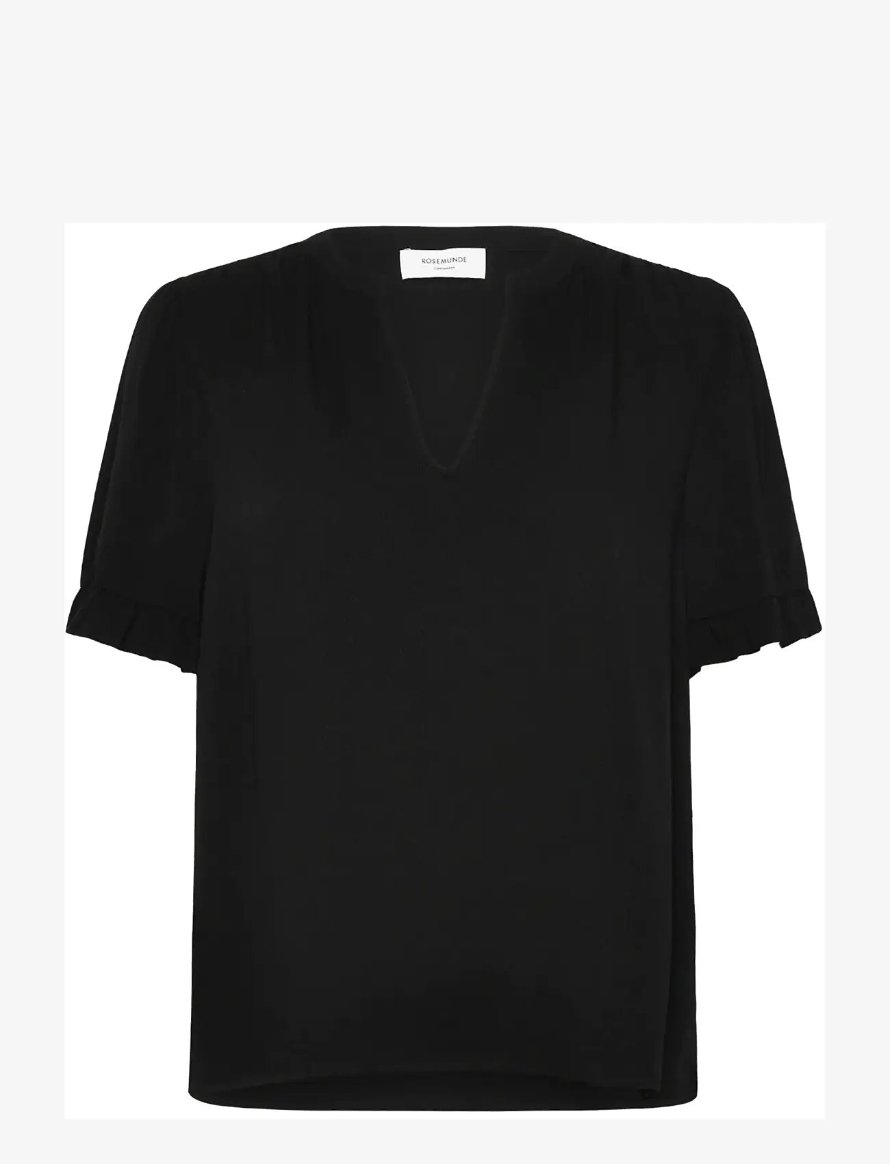 Rosemunde - RWRaya SS Blouse - lühikeste varrukatega pluusid - black - 0