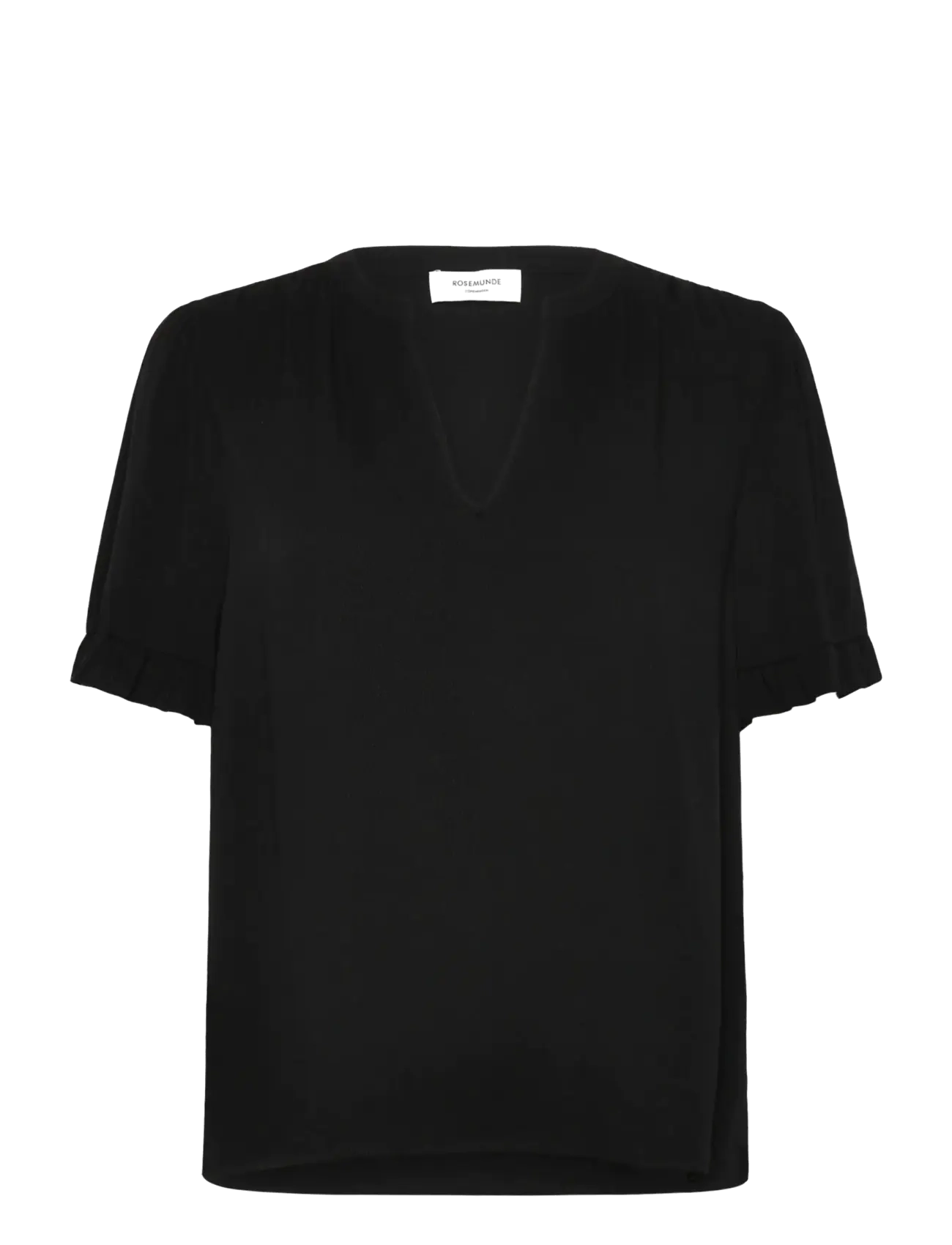 Rosemunde RWRaya SS Blouse - Kortærmede bluser - BLACK / black