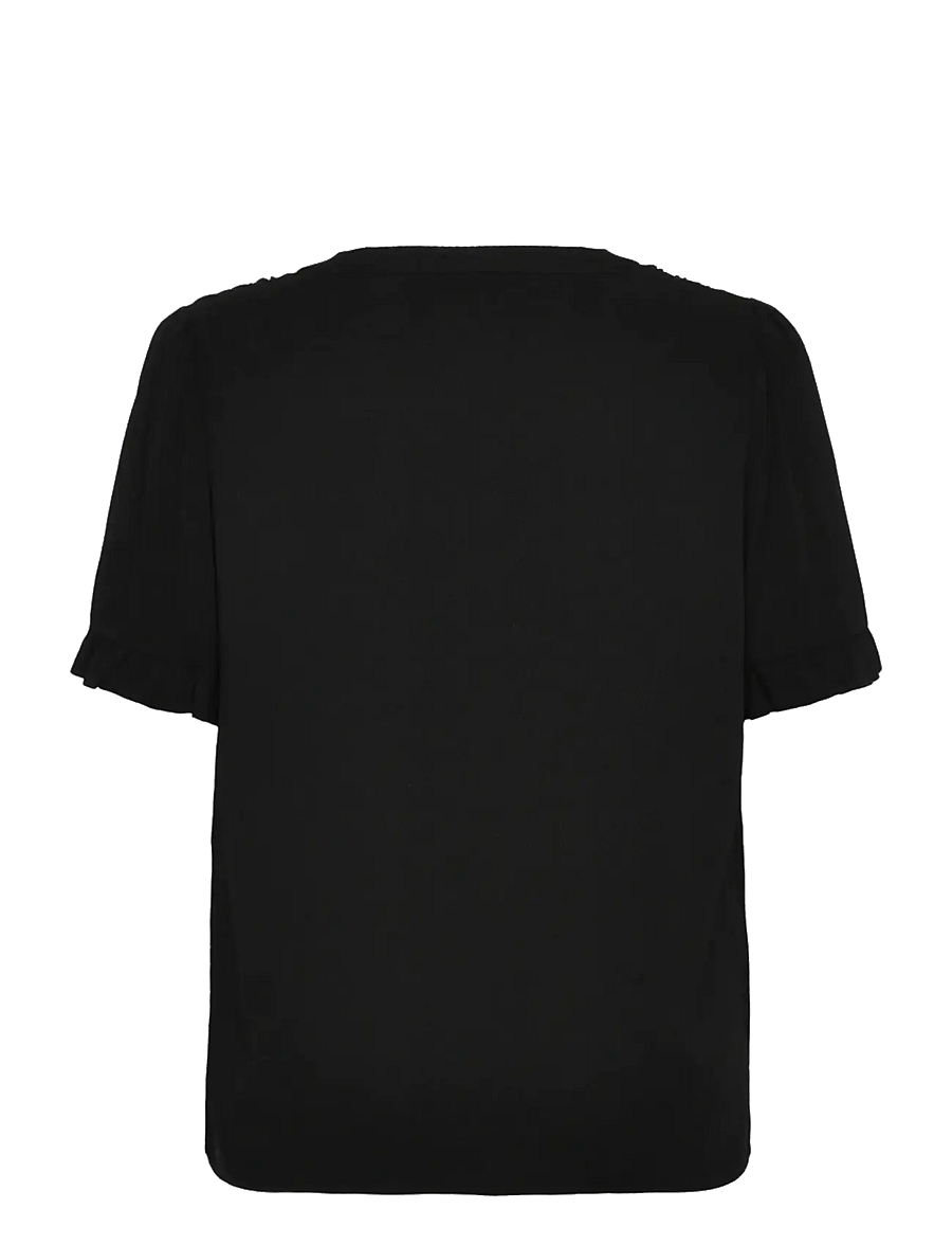 Rosemunde - RWRaya SS Blouse - kortærmede bluser - black - 2