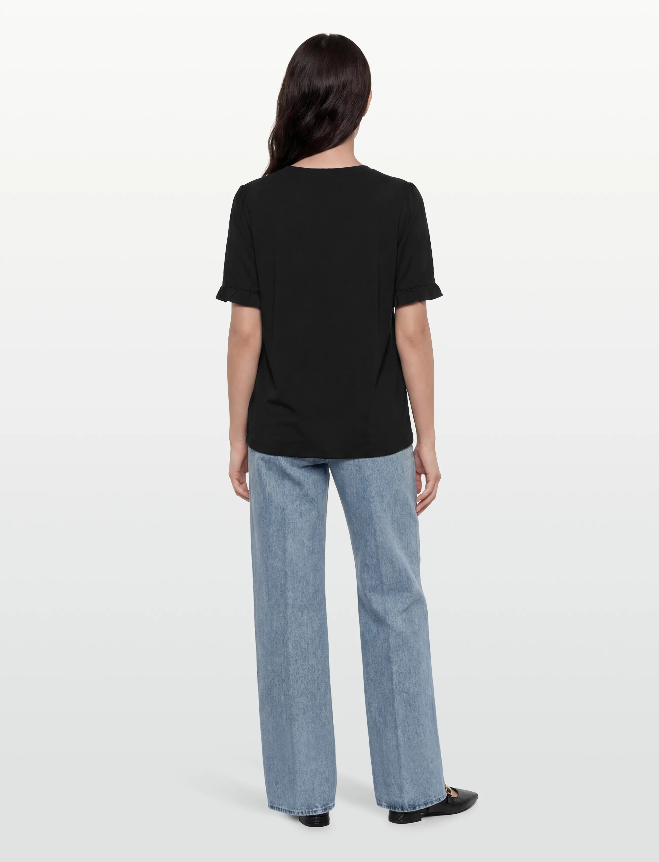 Rosemunde - RWRaya SS Blouse - short-sleeved blouses - black - 4