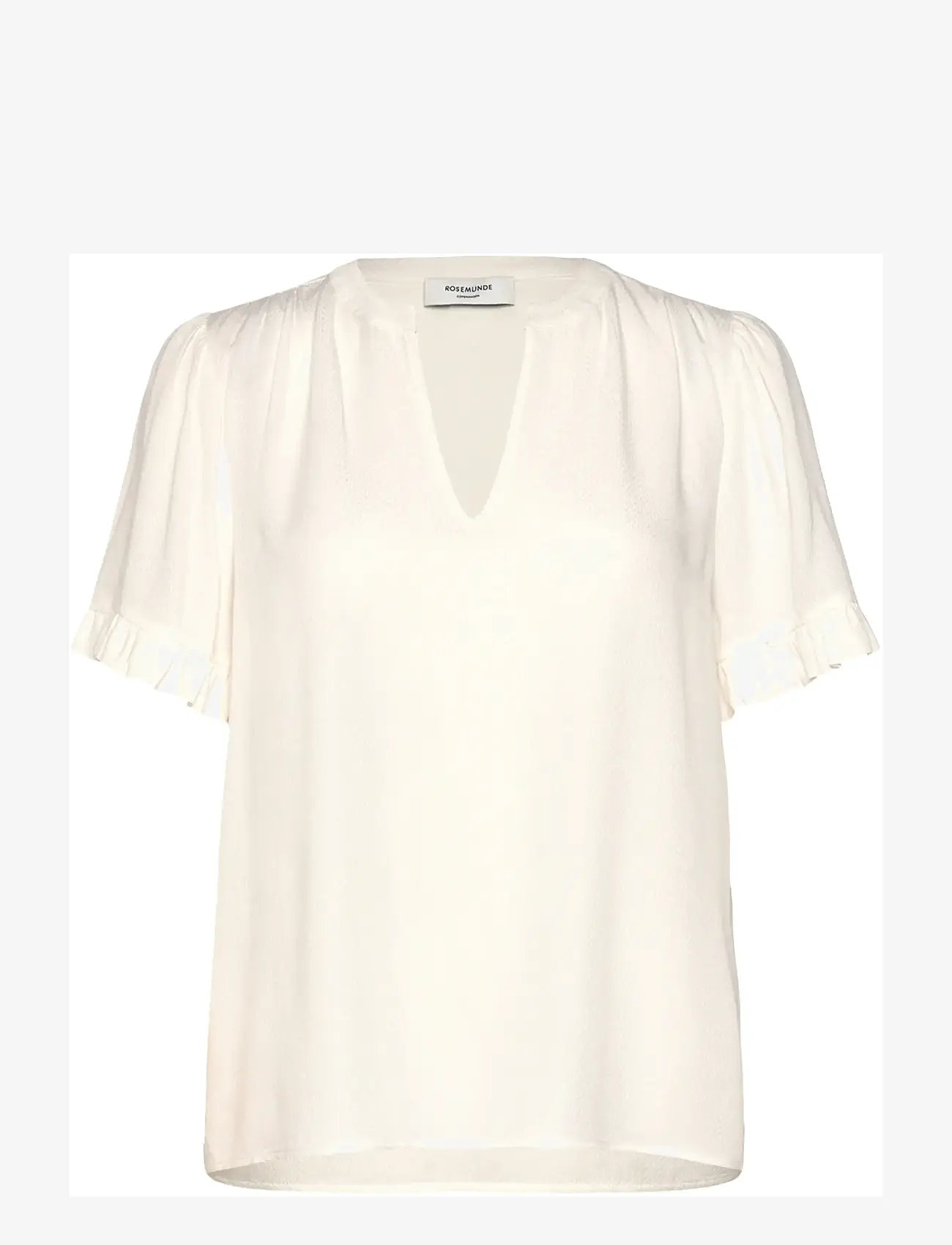 Rosemunde - RWRaya SS Blouse - lühikeste varrukatega pluusid - cloud dancer - 0