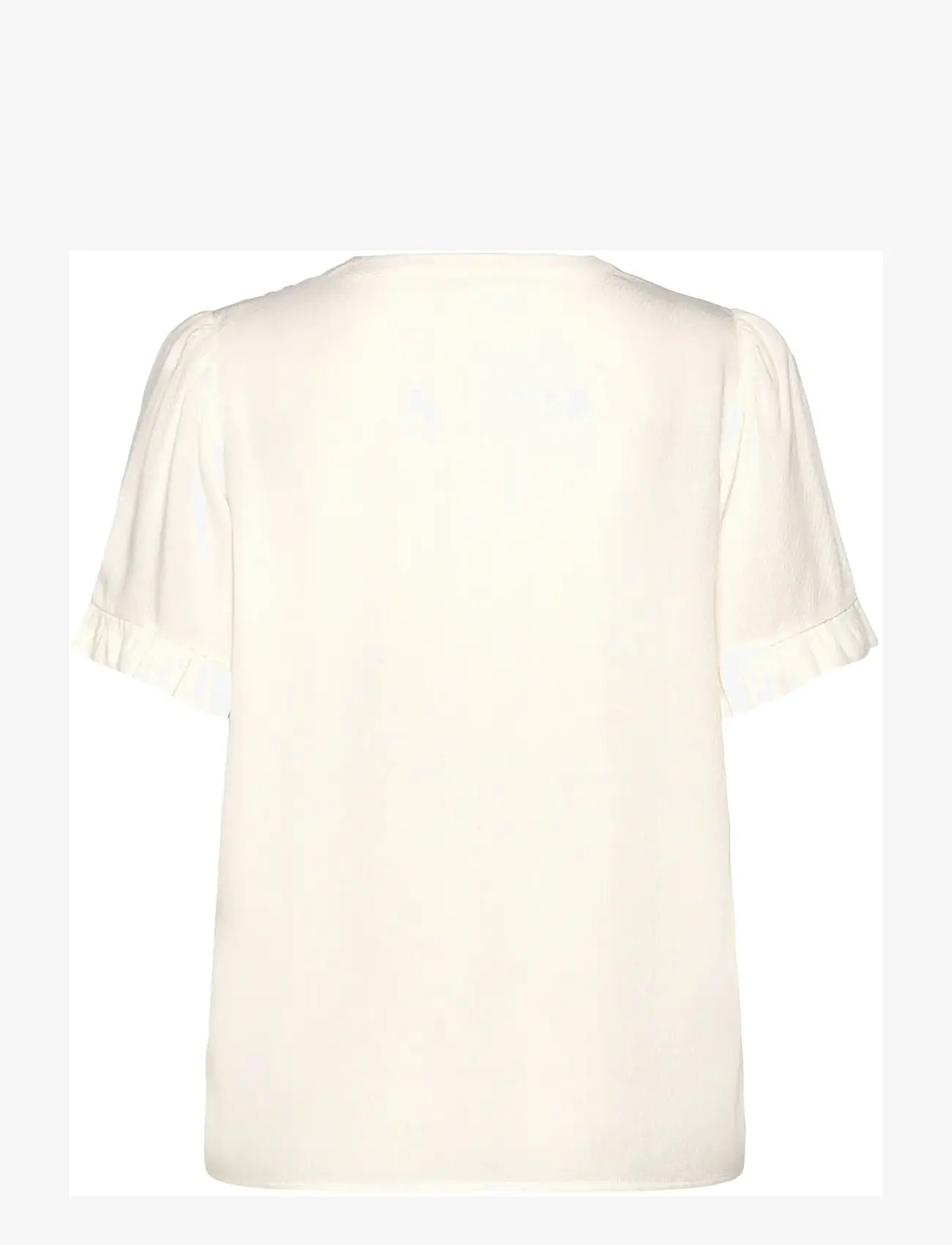 Rosemunde - RWRaya SS Blouse - lühikeste varrukatega pluusid - cloud dancer - 1