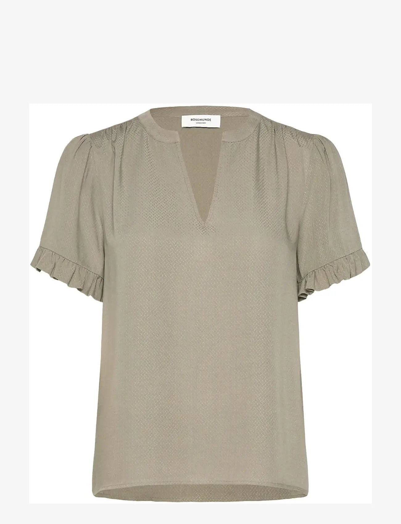 Rosemunde - RWRaya SS Blouse - kurzämlige blusen - dried sage - 0