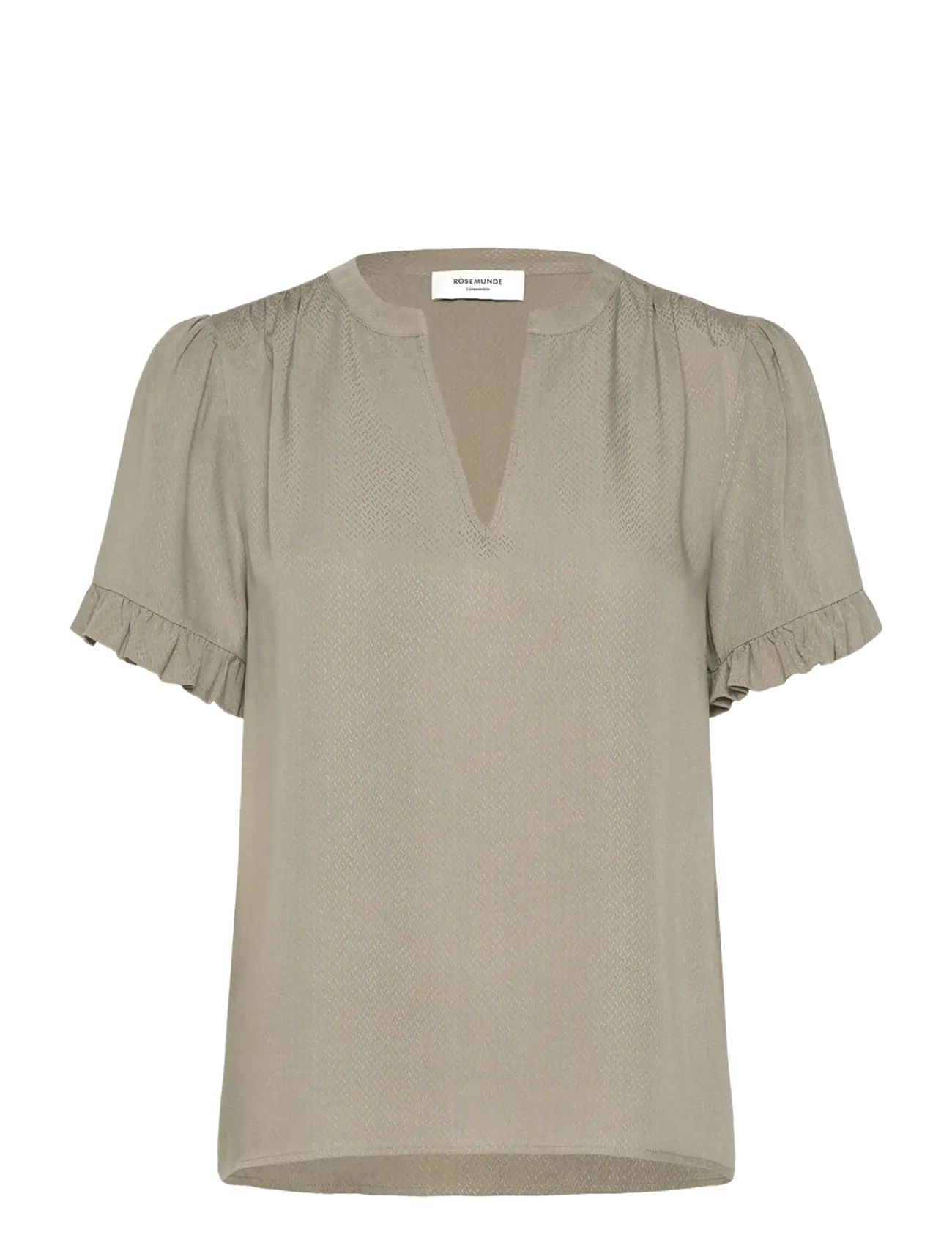 Rosemunde - RWRaya SS Blouse - short-sleeved blouses - dried sage - 1