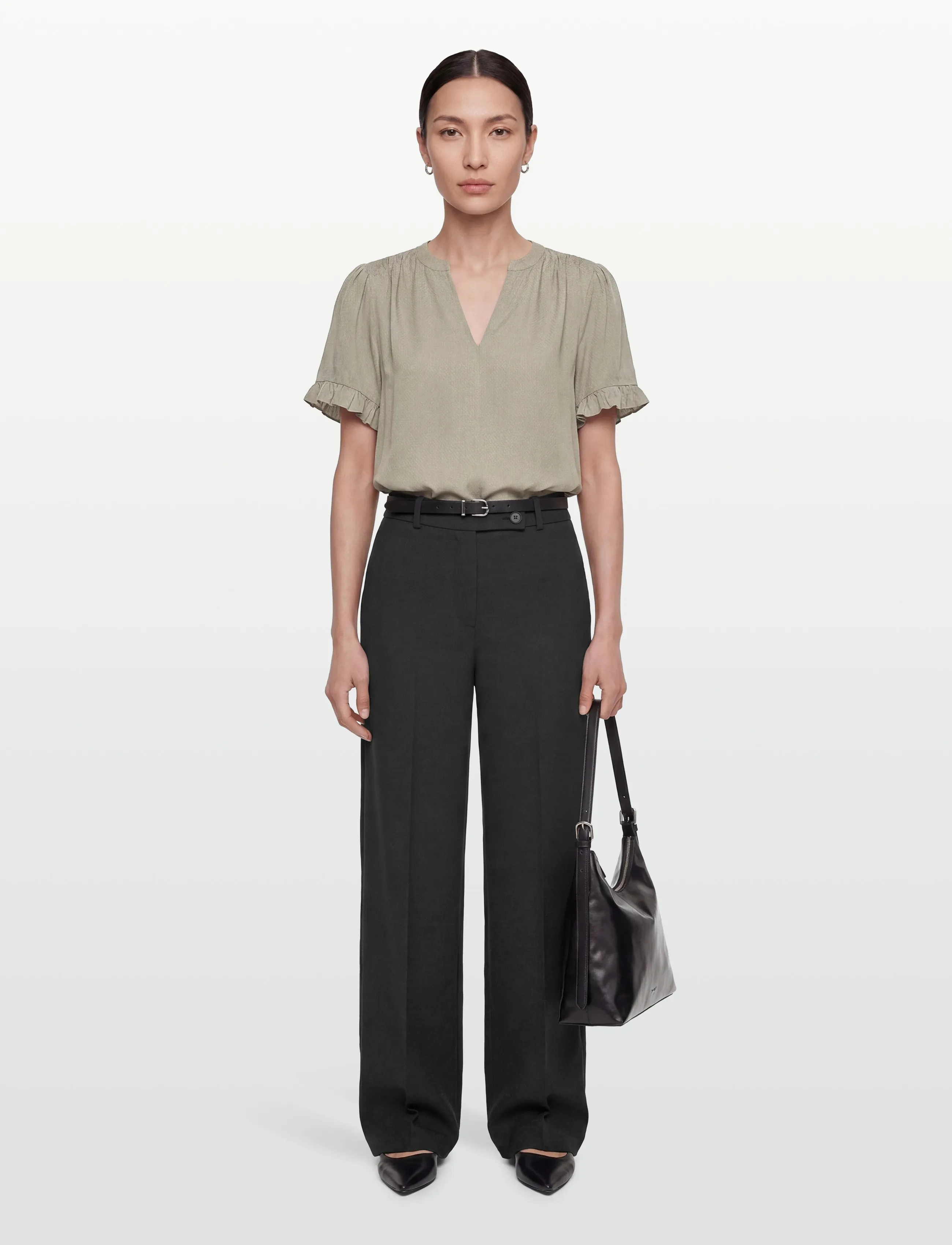 Rosemunde RWRaya SS Blouse - Blusen - DRIED SAGE / khaki/green
