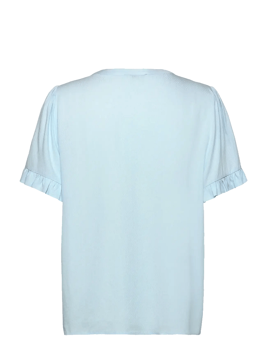 Rosemunde - RWRaya SS Blouse - kurzärmelige blusen - nantucket blue - 2