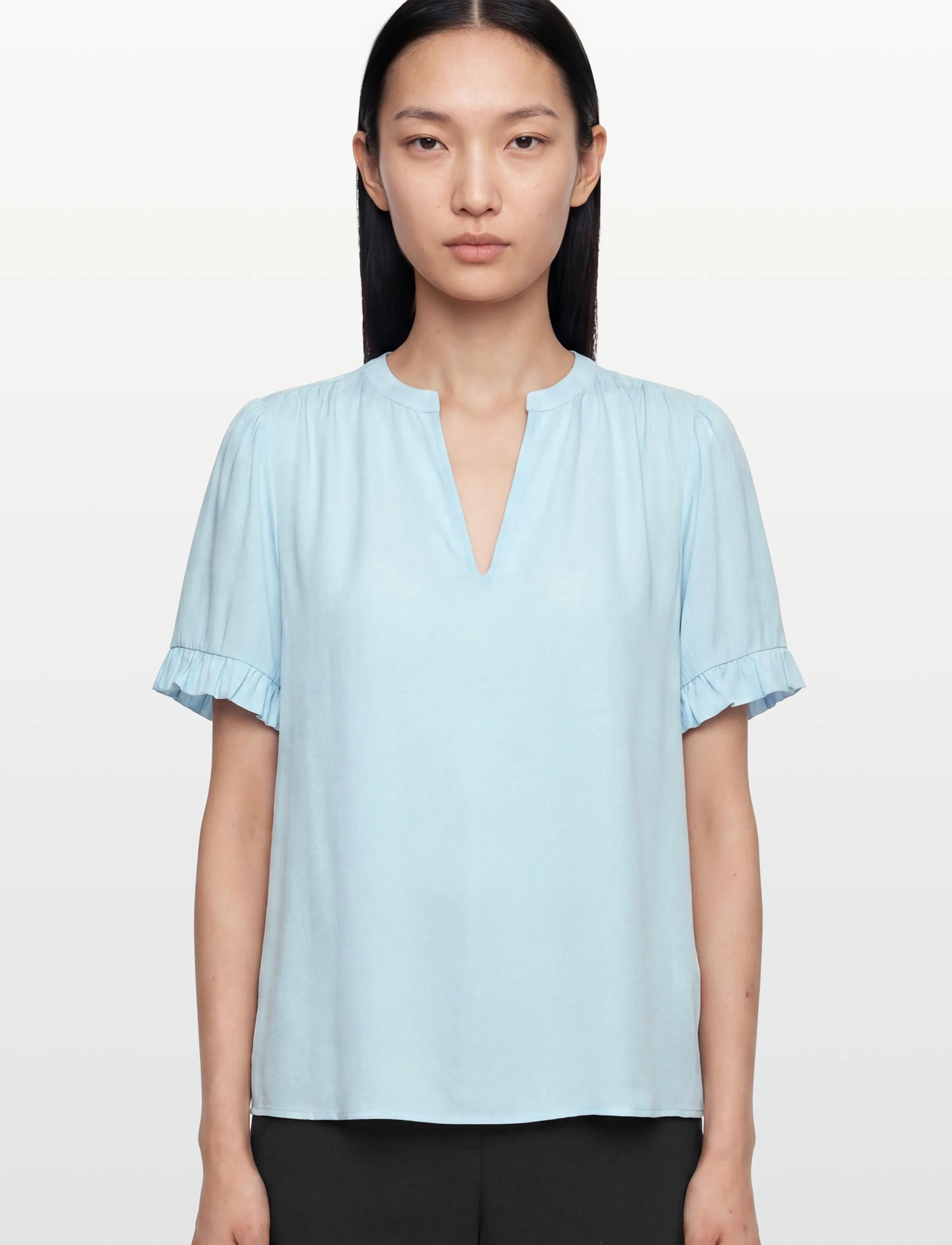 Rosemunde - RWRaya SS Blouse - short-sleeved blouses - nantucket blue - 3