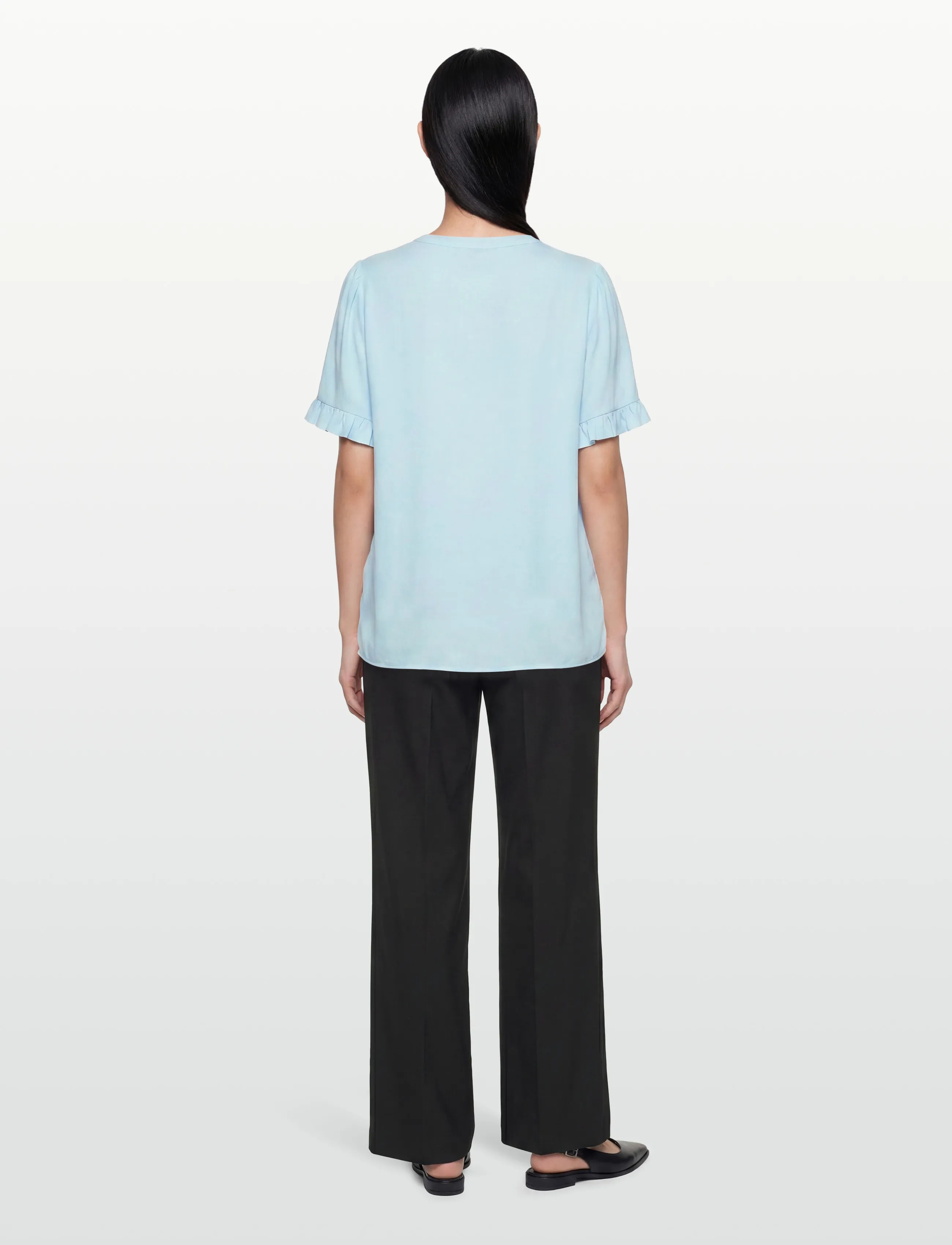 Rosemunde - RWRaya SS Blouse - short-sleeved blouses - nantucket blue - 4