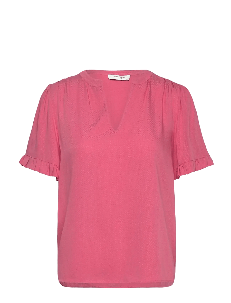 Rosemunde - RWRaya SS Blouse - kurzärmelige blusen - rapture rose - 1