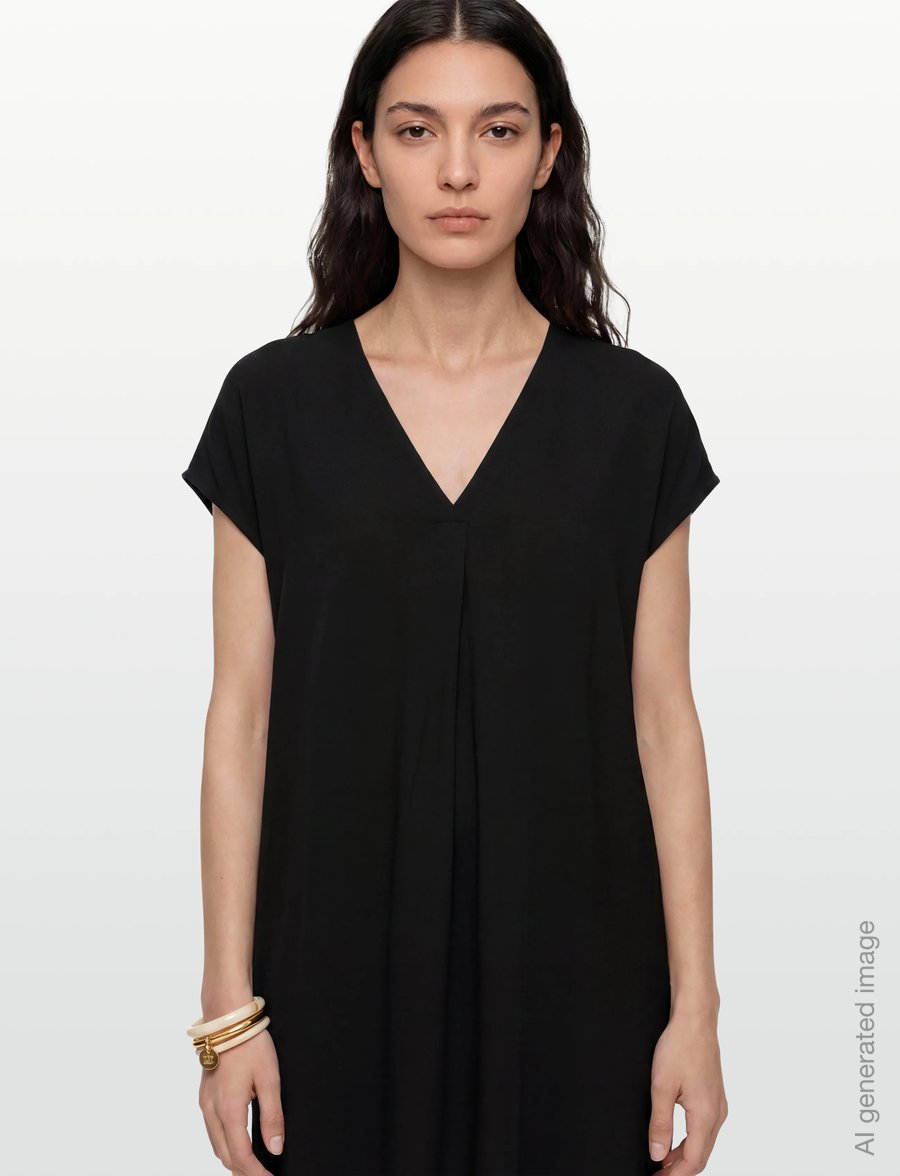 Rosemunde - RWRaya SL Tunic Dress - sommerkleider - black - 3