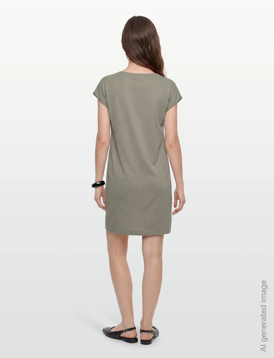 Rosemunde - RWRaya SL Tunic Dress - summer dresses - dried sage - 4