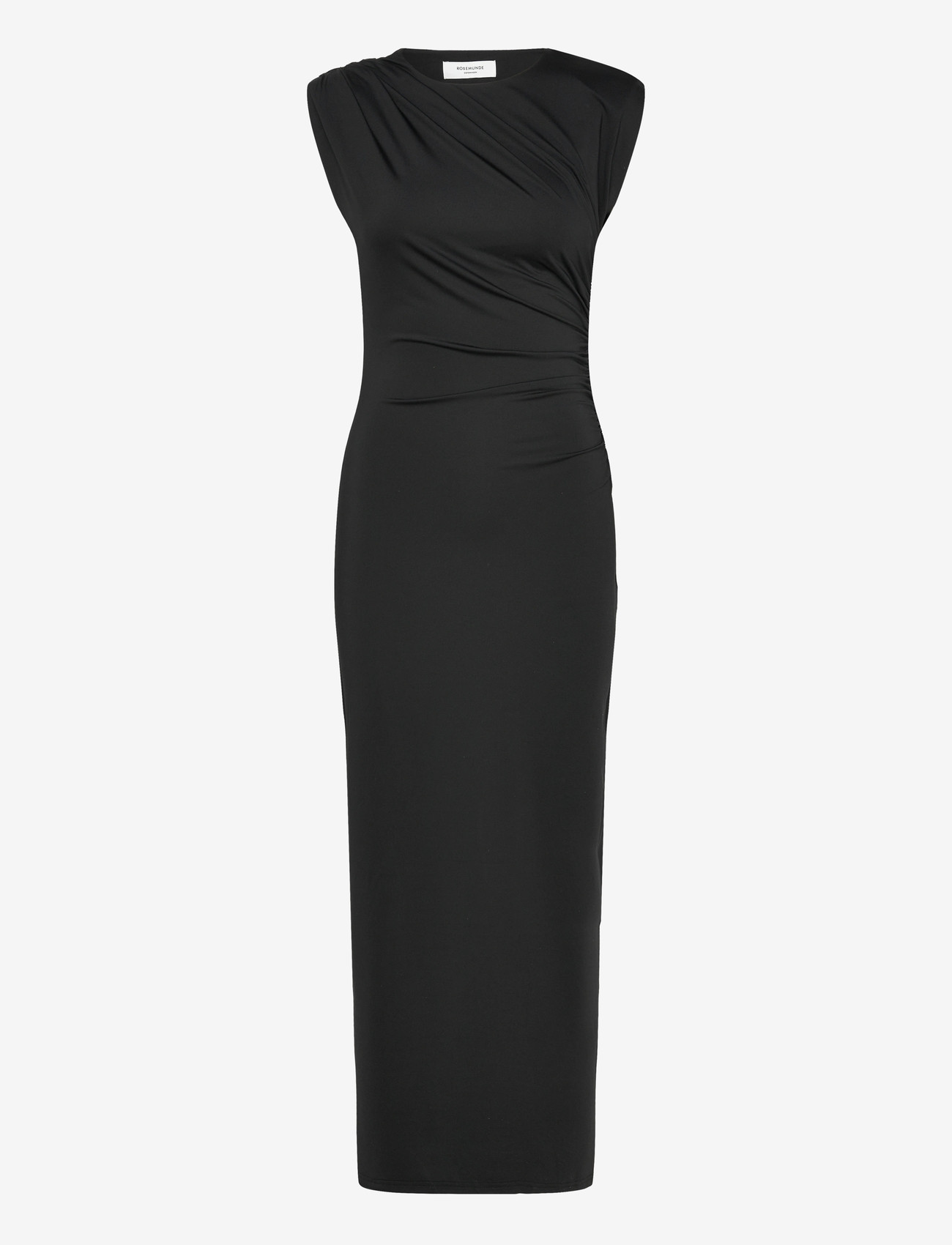 Rosemunde - RWBillie SL Drape Long Dress - stramme kjoler - black - 1