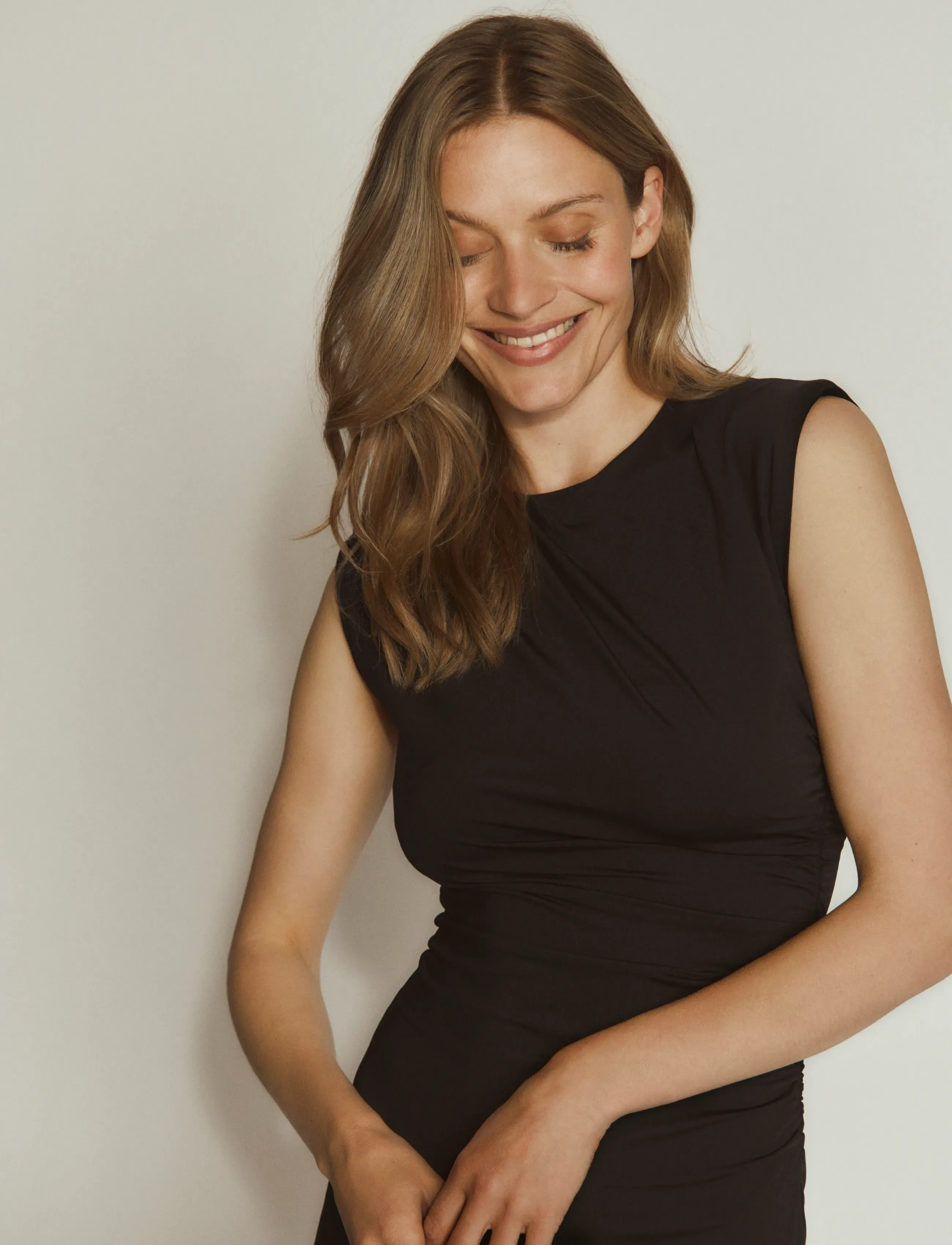 Rosemunde - RWBillie SL Drape Long Dress - stramme kjoler - black - 4