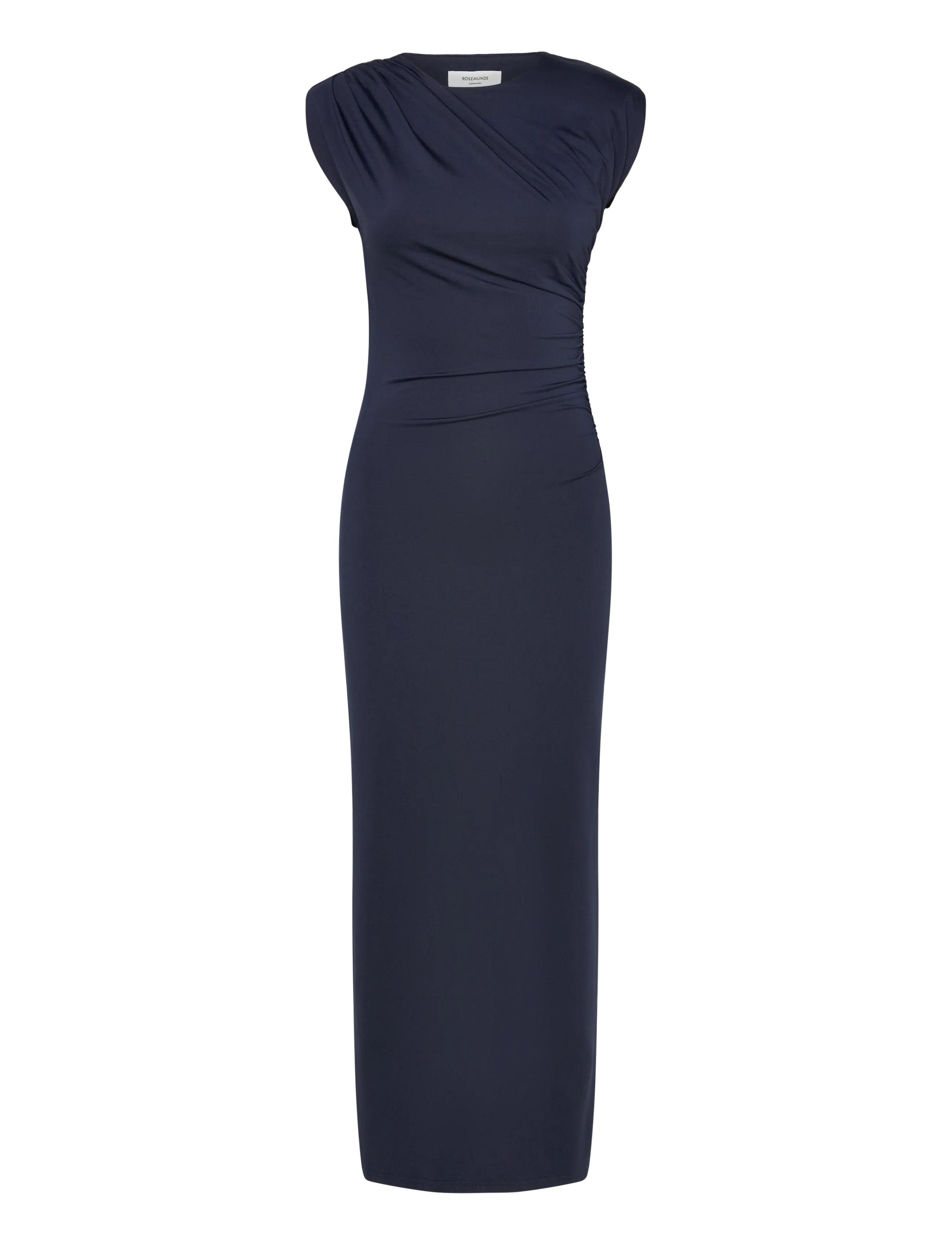 Rosemunde RWBillie SL Drape Long Dress - Kjoler - DARK BLUE / navy