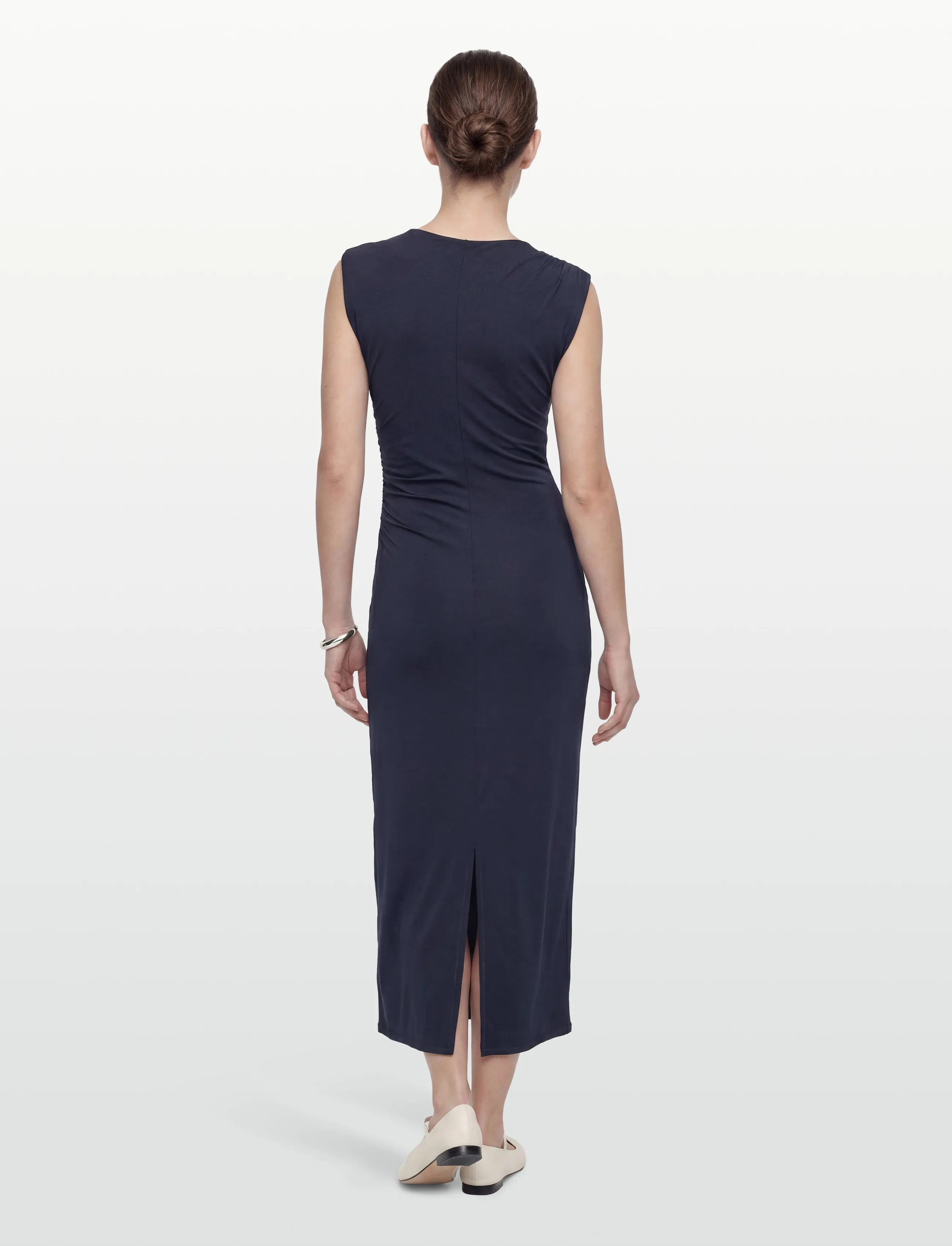 Rosemunde - RWBillie SL Drape Long Dress - etuikleider - dark blue - 4