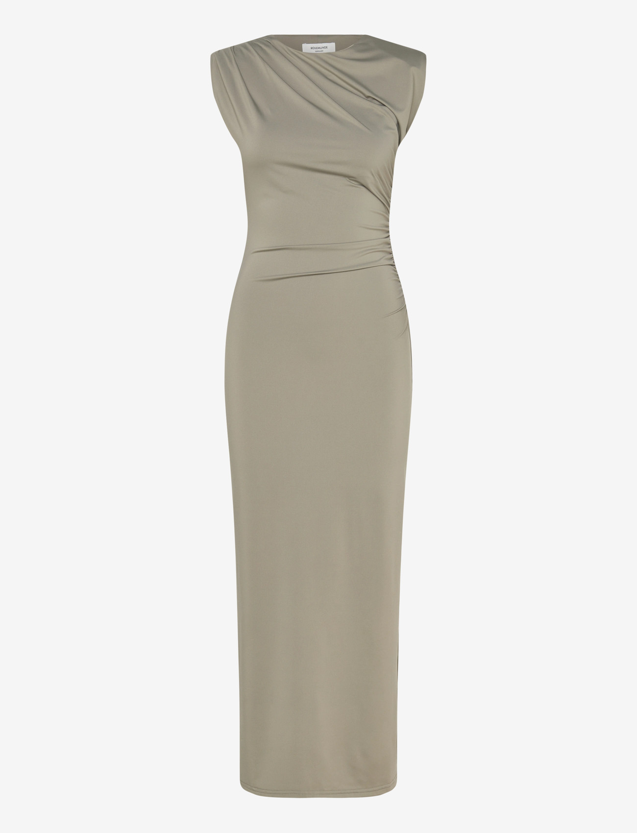 Rosemunde - RWBillie SL Drape Long Dress - liibuvad kleidid - dried sage - 1