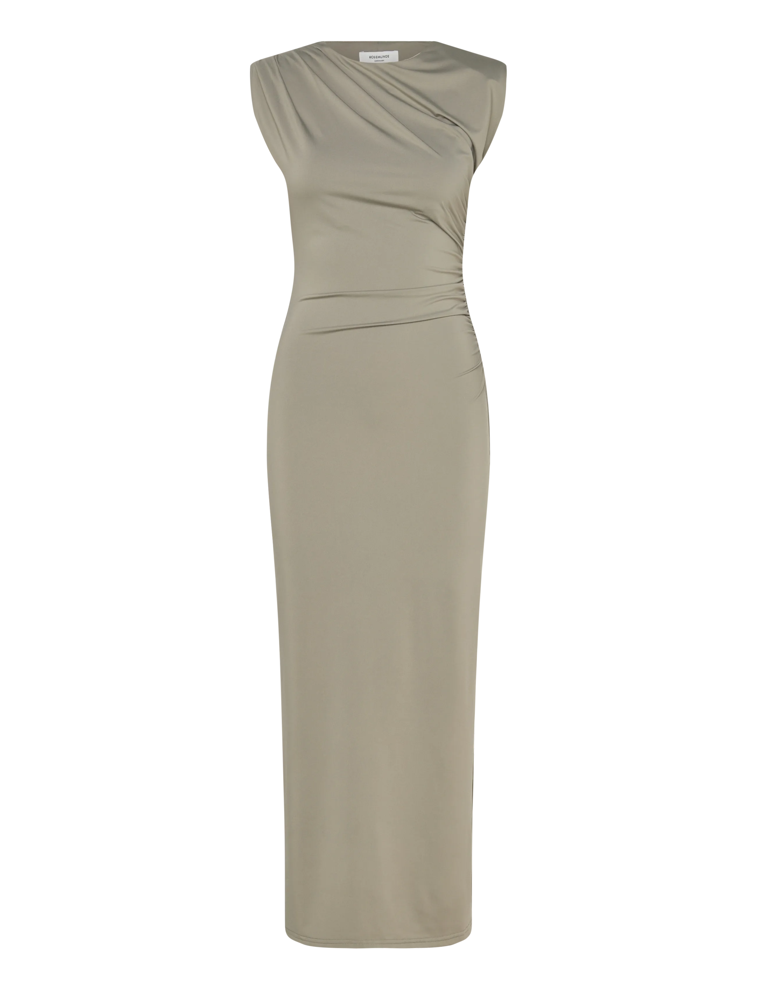 Rosemunde RWBillie SL Drape Long Dress - Kjoler - DRIED SAGE / khaki/green