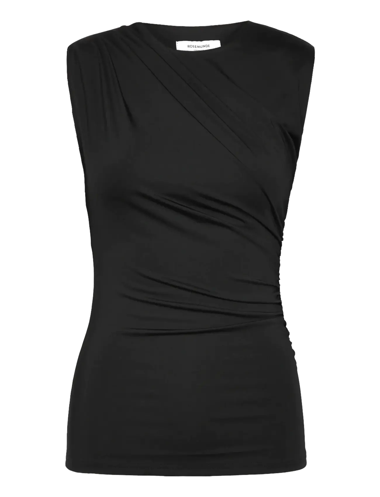 Rosemunde RWBillie SL Drape Top - Nyheter - BLACK / black