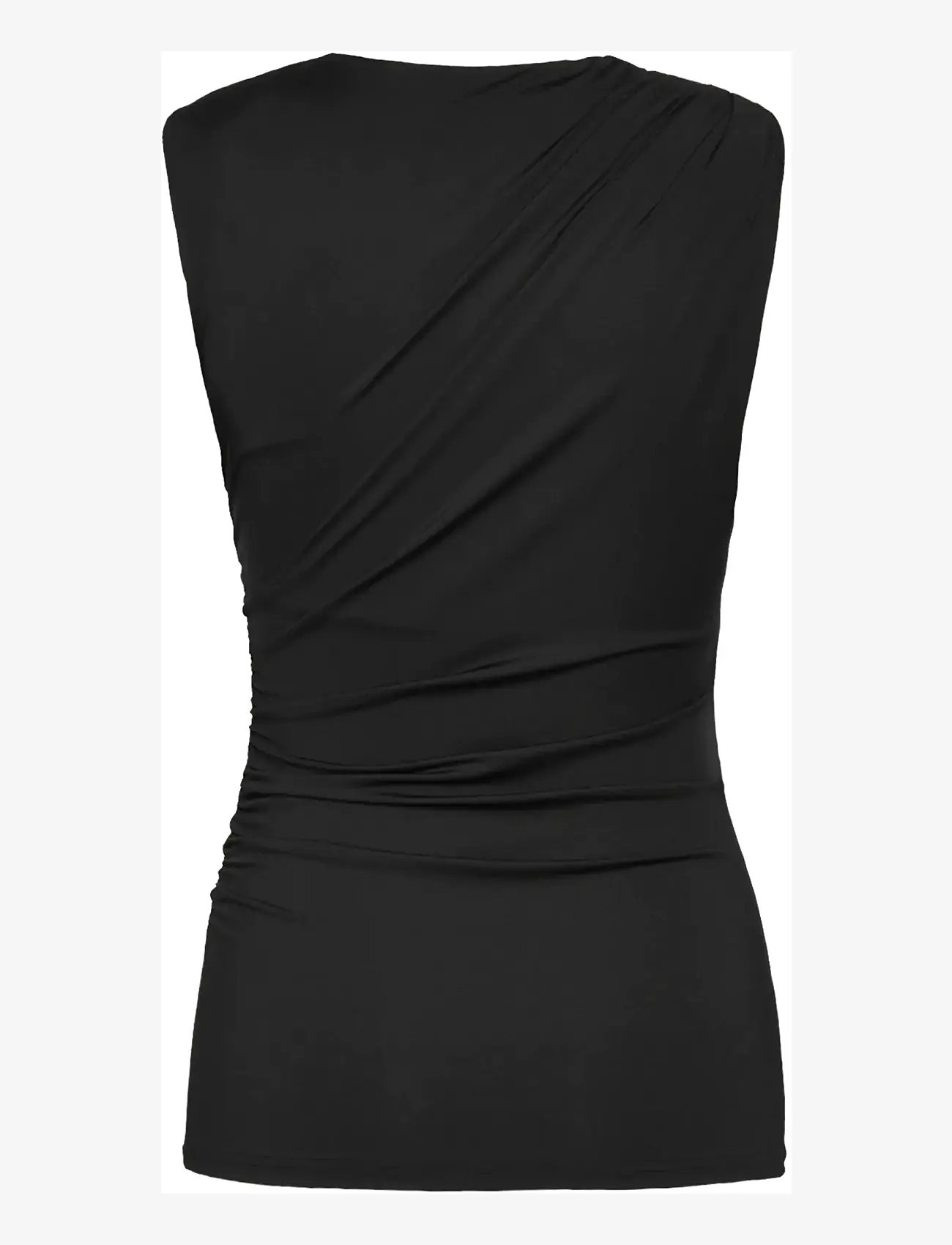 Rosemunde - RWBillie SL Drape Top - linnen - black - 1