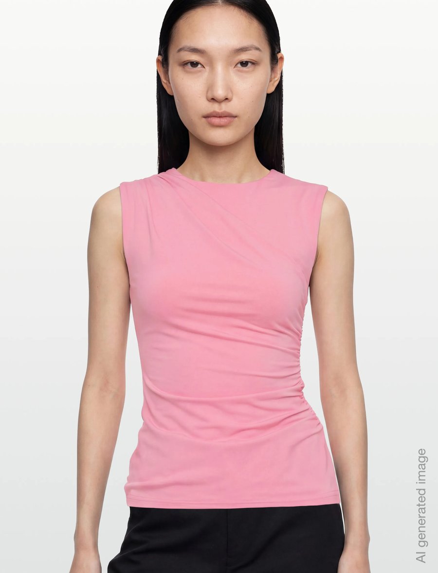 Rosemunde - RWBillie SL Drape Top - Ärmellose tops - sea pink - 3
