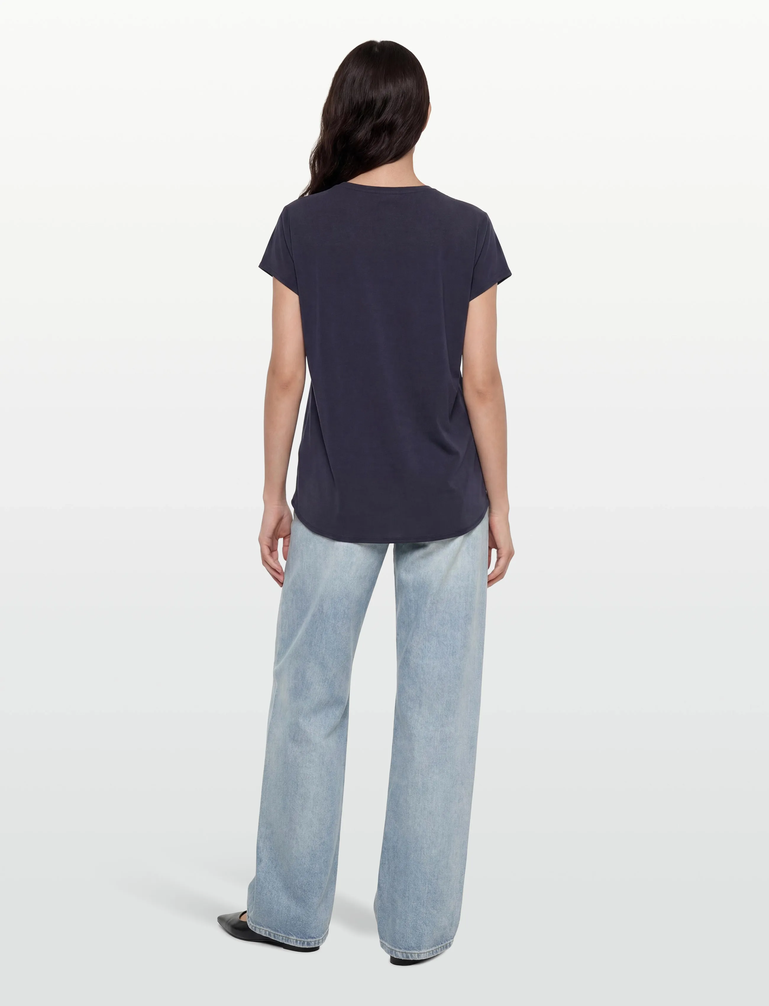 Rosemunde Rwelma Modal V-Neck Top toppar dam – bild 3