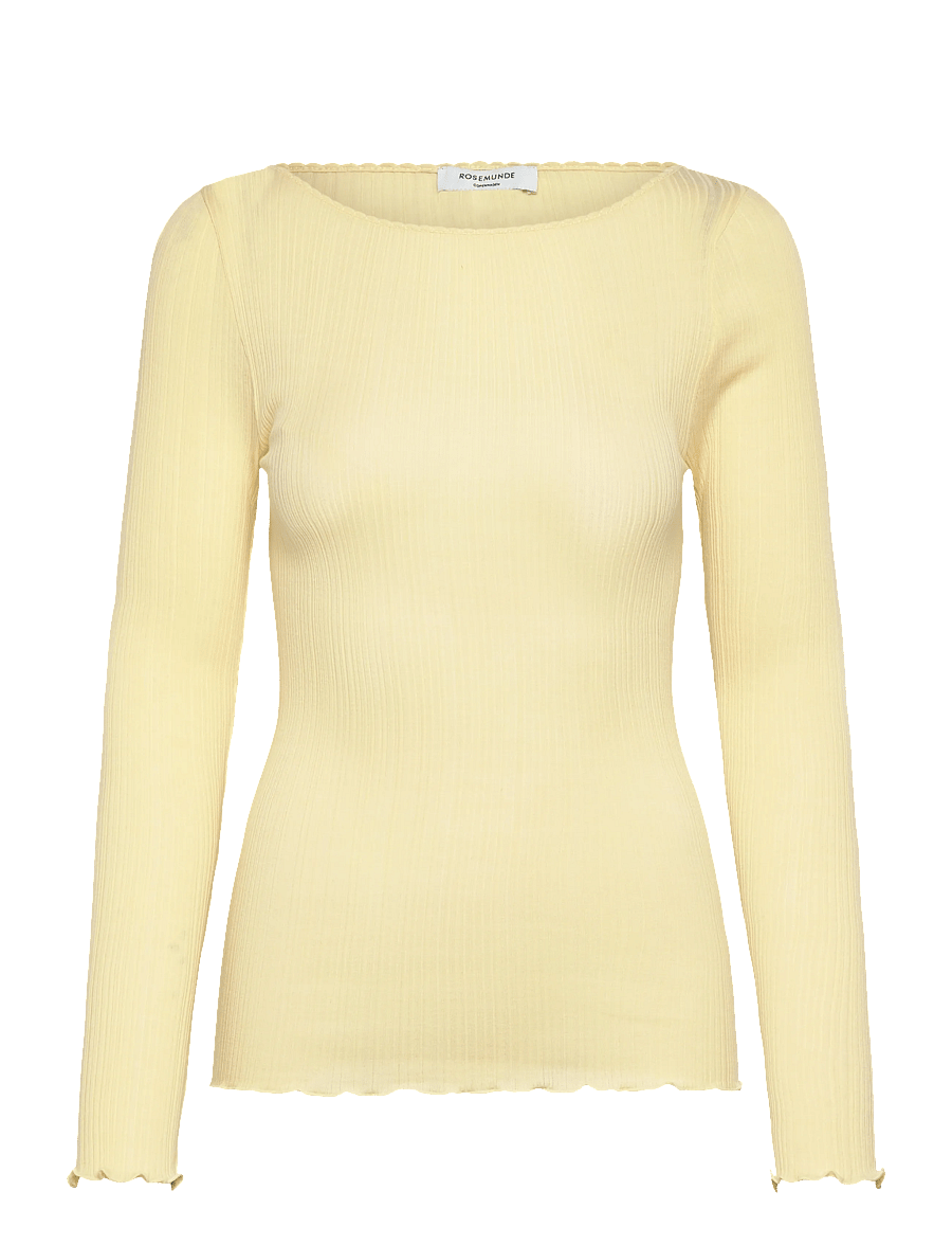 Rosemunde - RWJudy LS Boatneck T-shirt - langærmede toppe - flan - 1