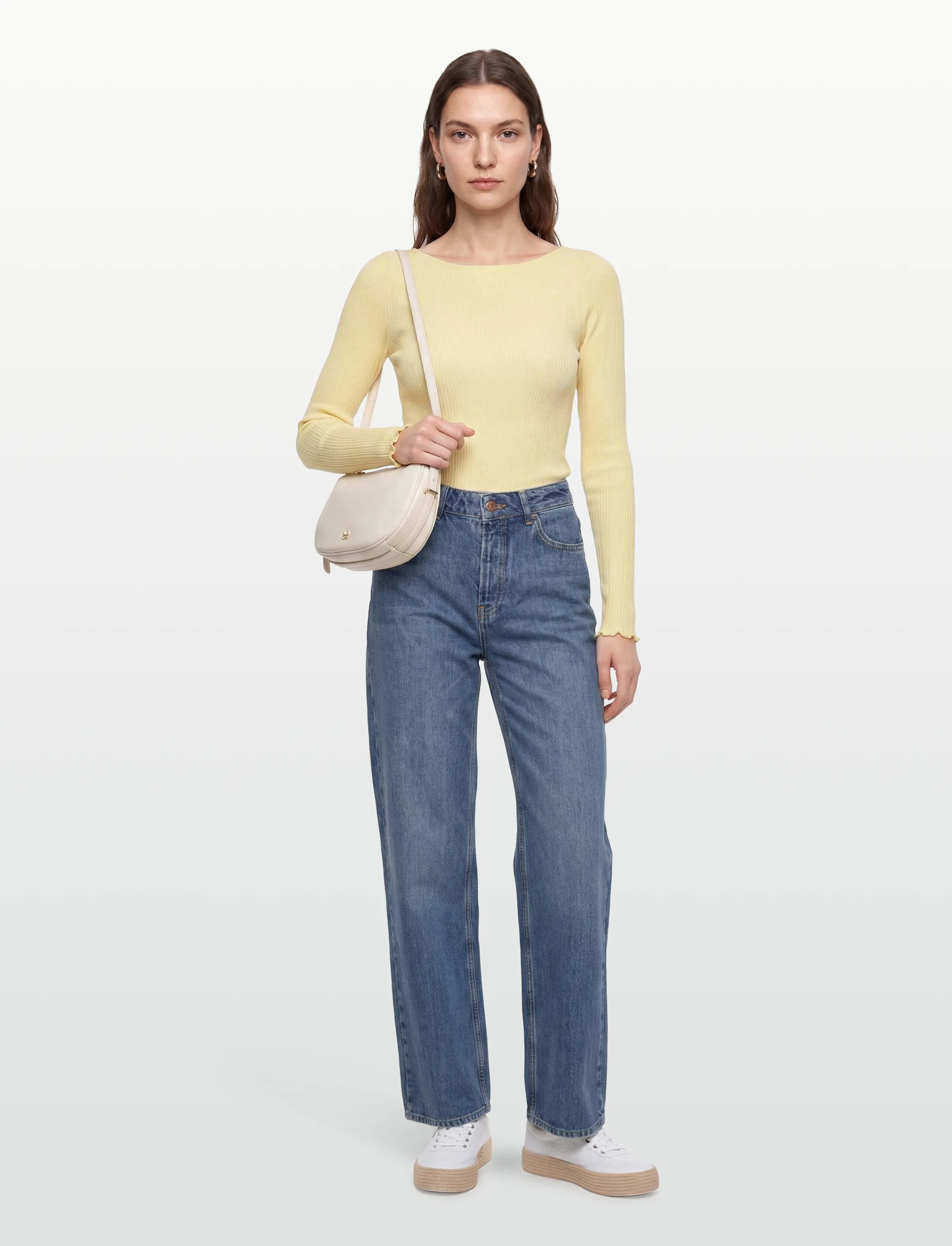 Rosemunde RWJudy LS Boatneck T-shirt - Langærmede toppe - FLAN / yellow