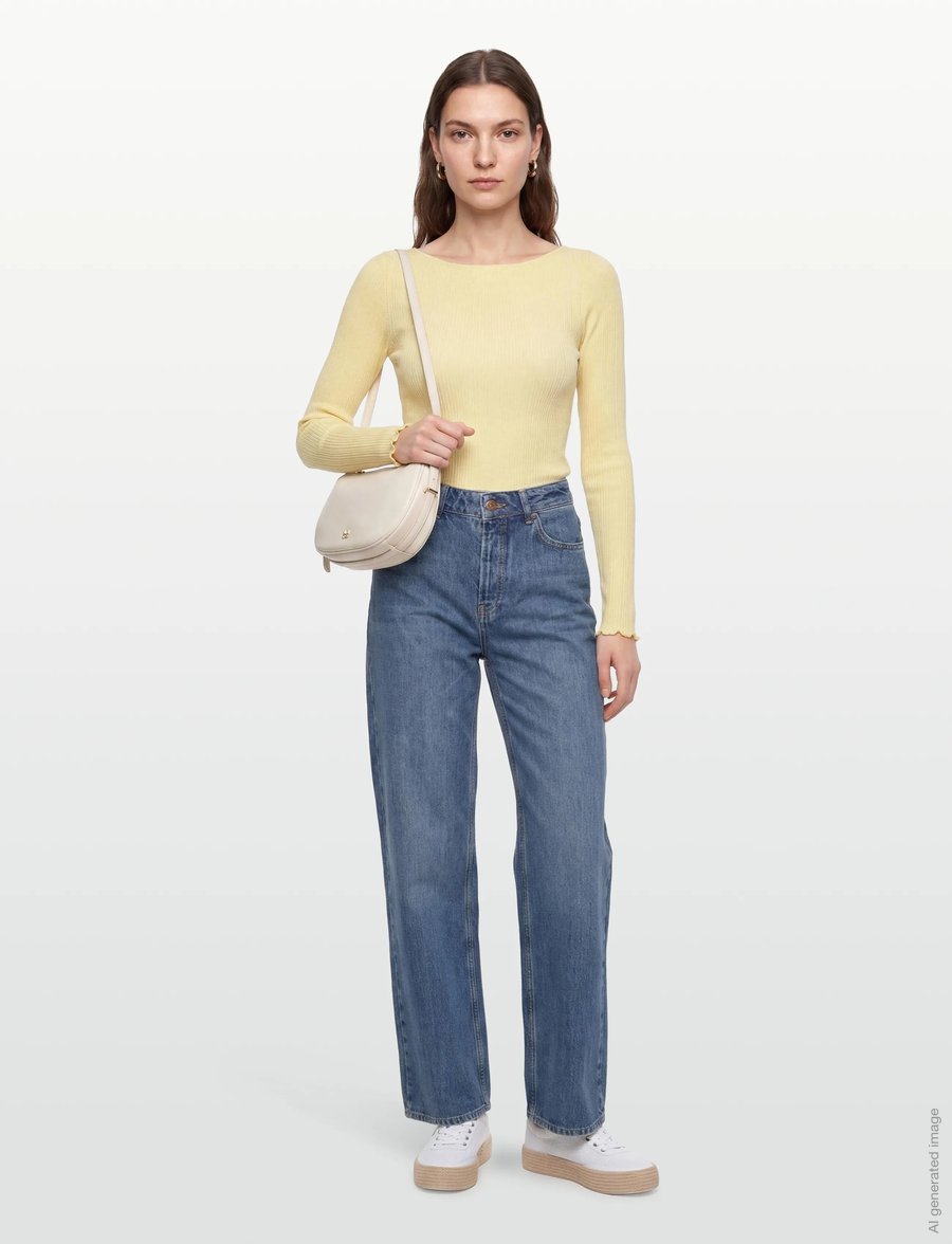Rosemunde - RWJudy LS Boatneck T-shirt - langærmede toppe - flan - 0