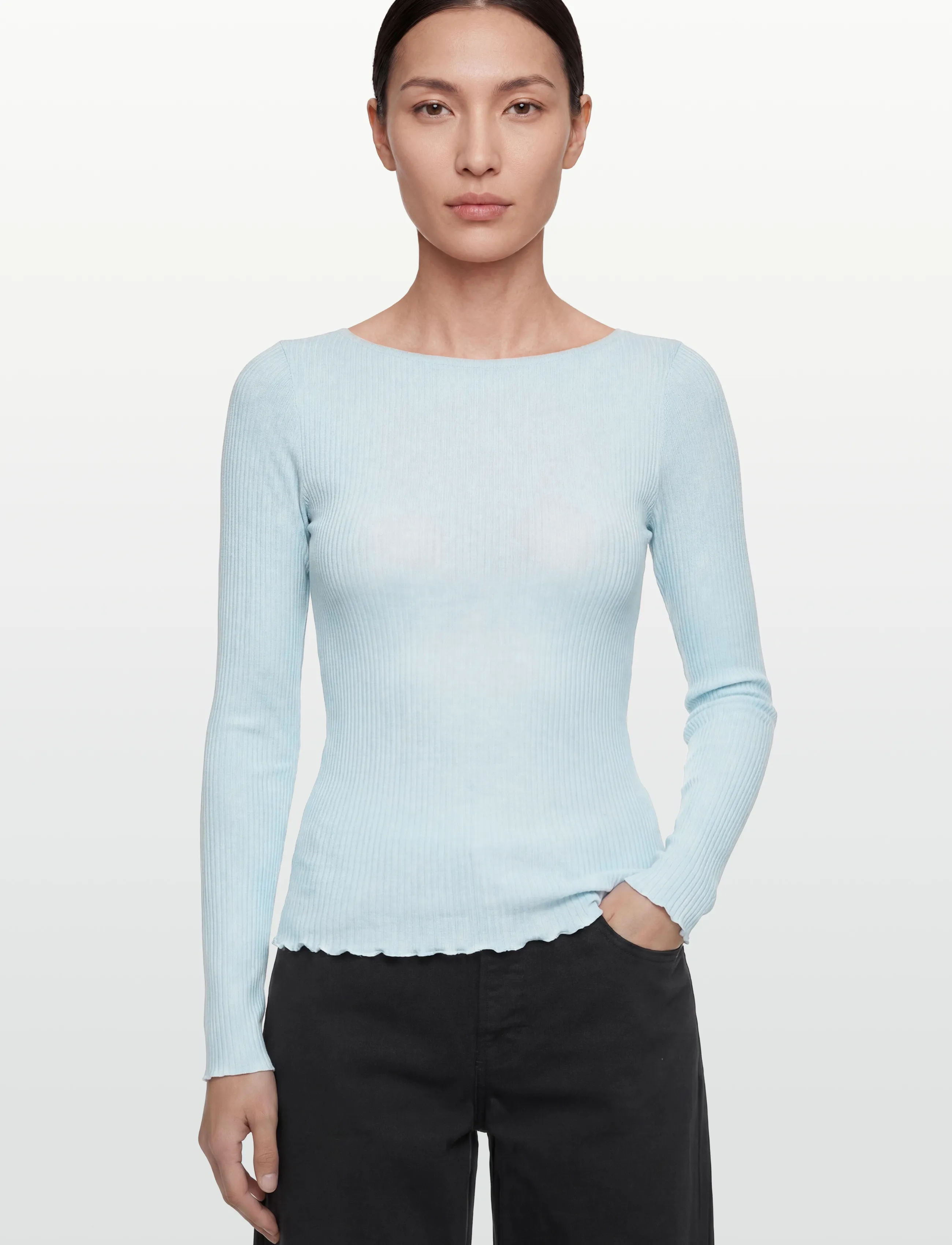 Rosemunde - RWJudy LS Boatneck T-shirt - hauts à manches longues - nantucket blue - 3