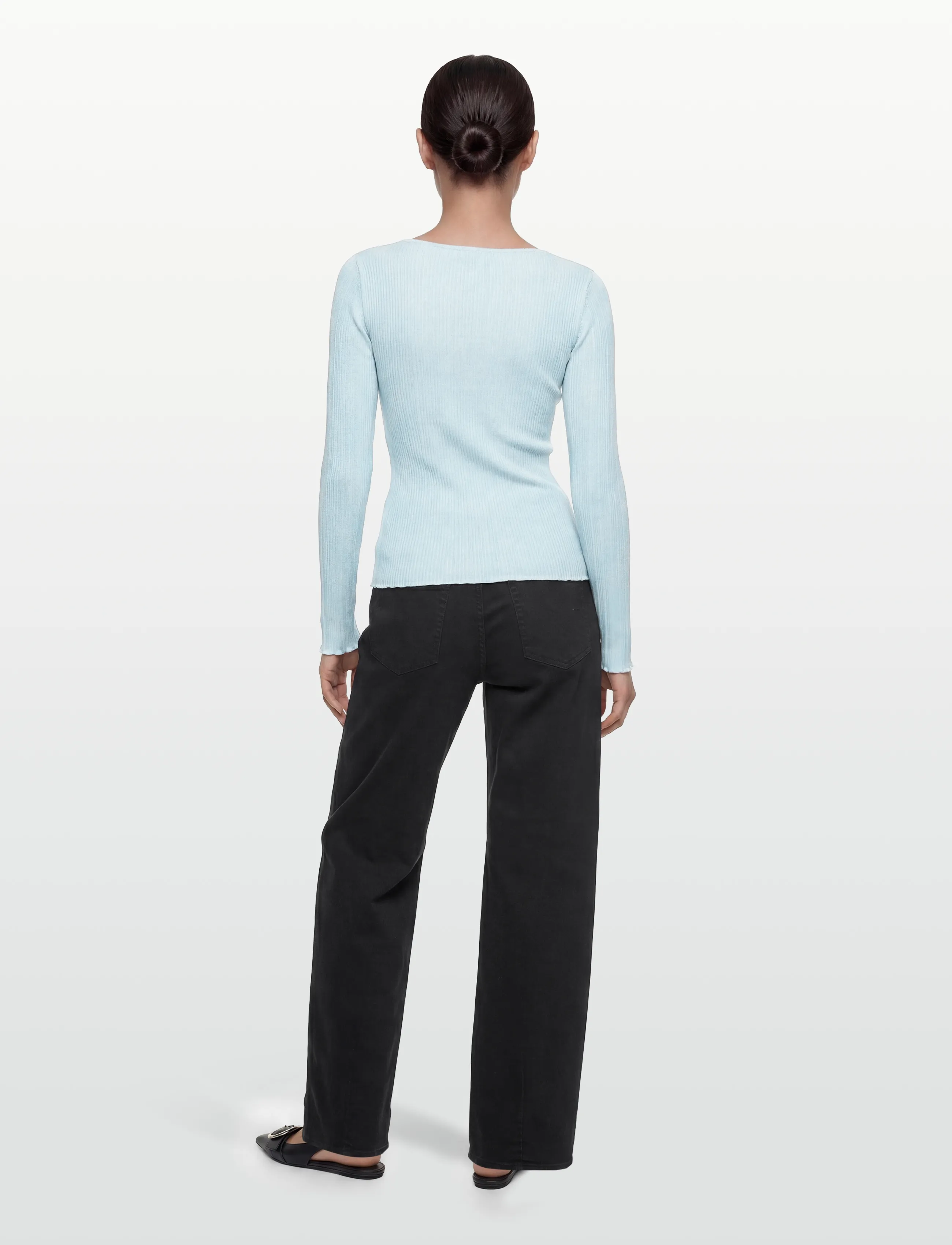 Rosemunde - RWJudy LS Boatneck T-shirt - hauts à manches longues - nantucket blue - 4