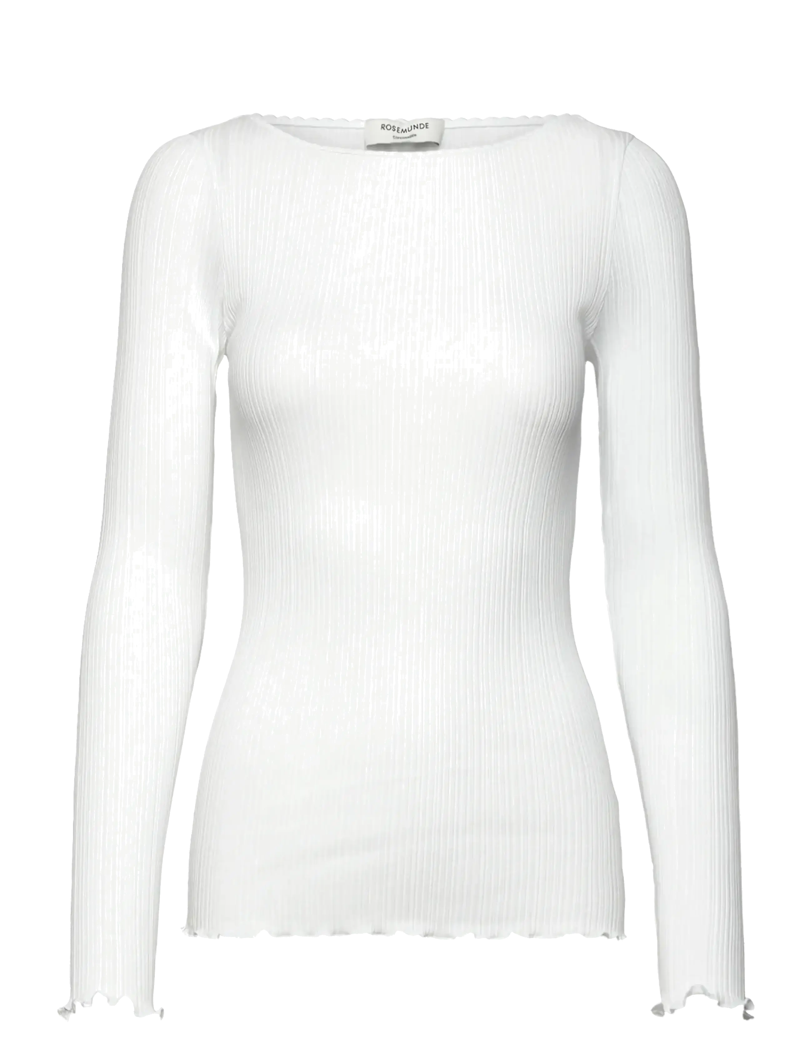 Rosemunde RWJudy LS Boatneck T-shirt - Tøj - NEW WHITE / white