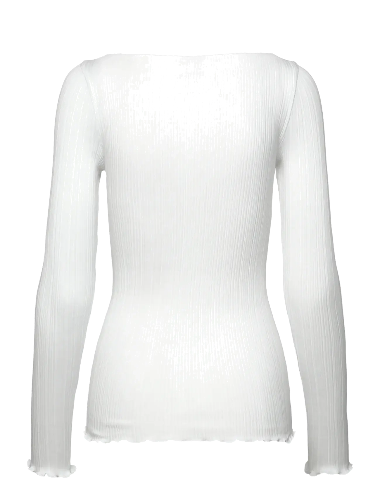 Rosemunde - RWJudy LS Boatneck T-shirt - langærmede toppe - new white - 2
