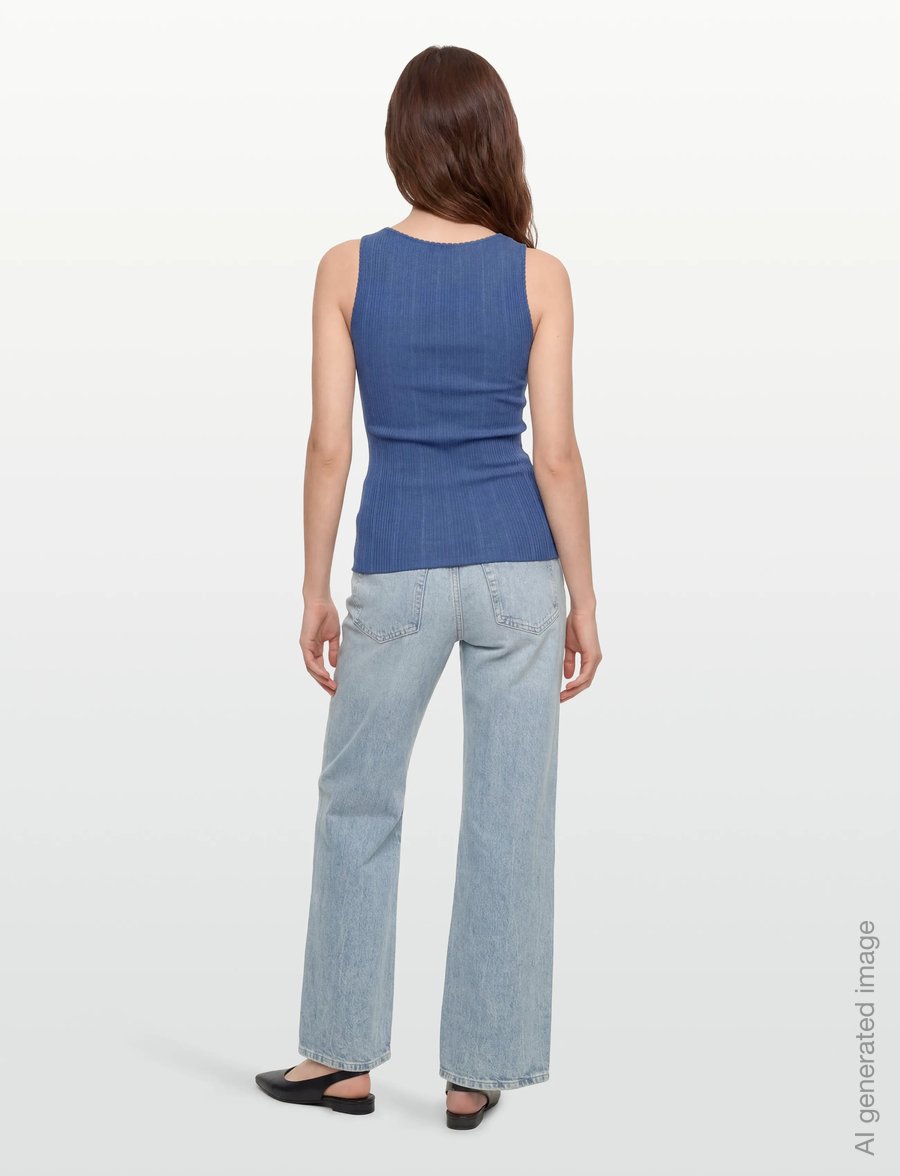Rosemunde - RWJudy SL Tank - tanktops - dutch blue - 4